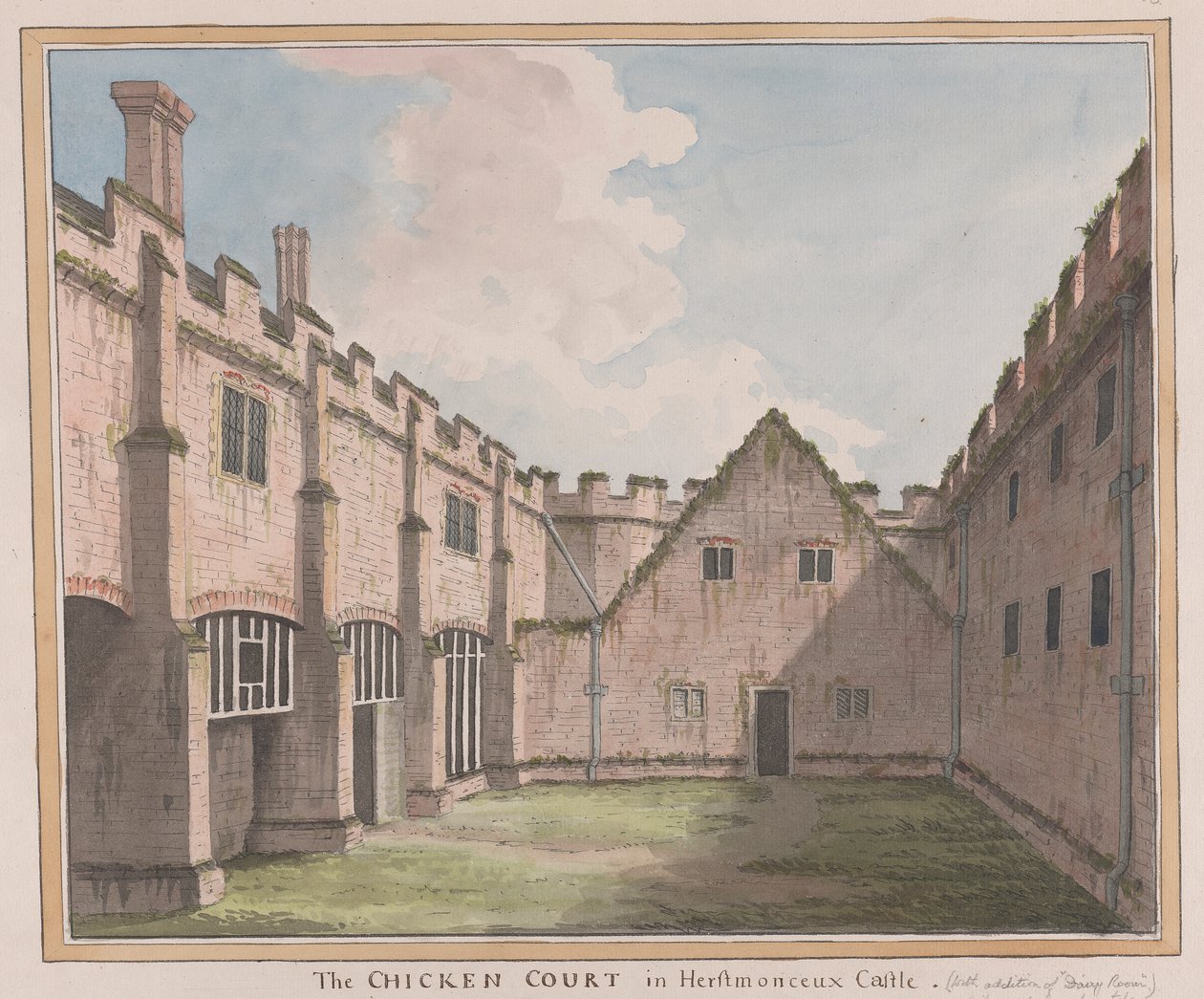 Herstmonceux Castle, East Sussex: Der Hühnerhof von James Lambert  of Lewes