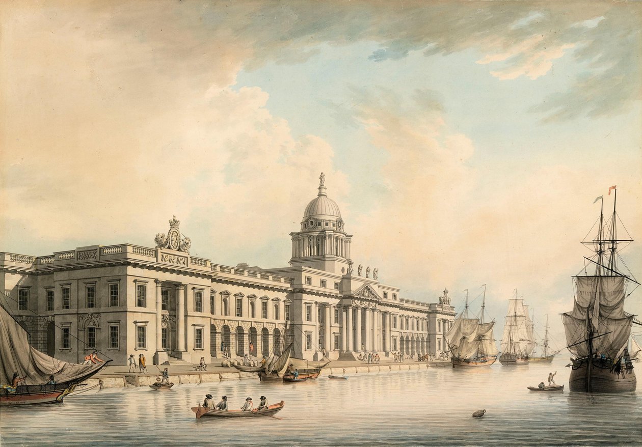 Das Zollhaus, Dublin von James Malton