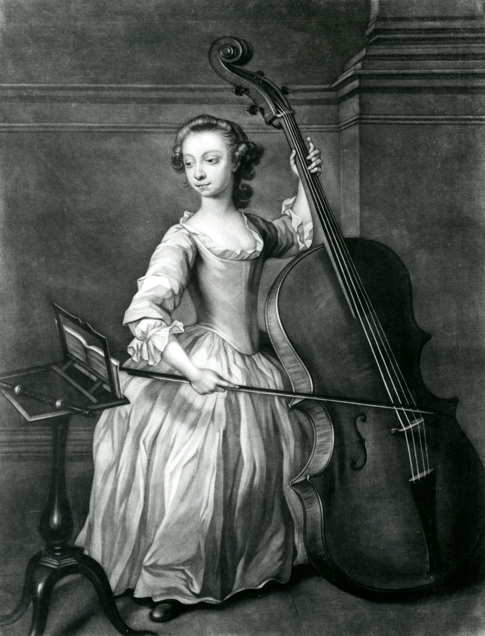 Porträt von Benjamin Hallett (Mezzotinto) von James McArdell
