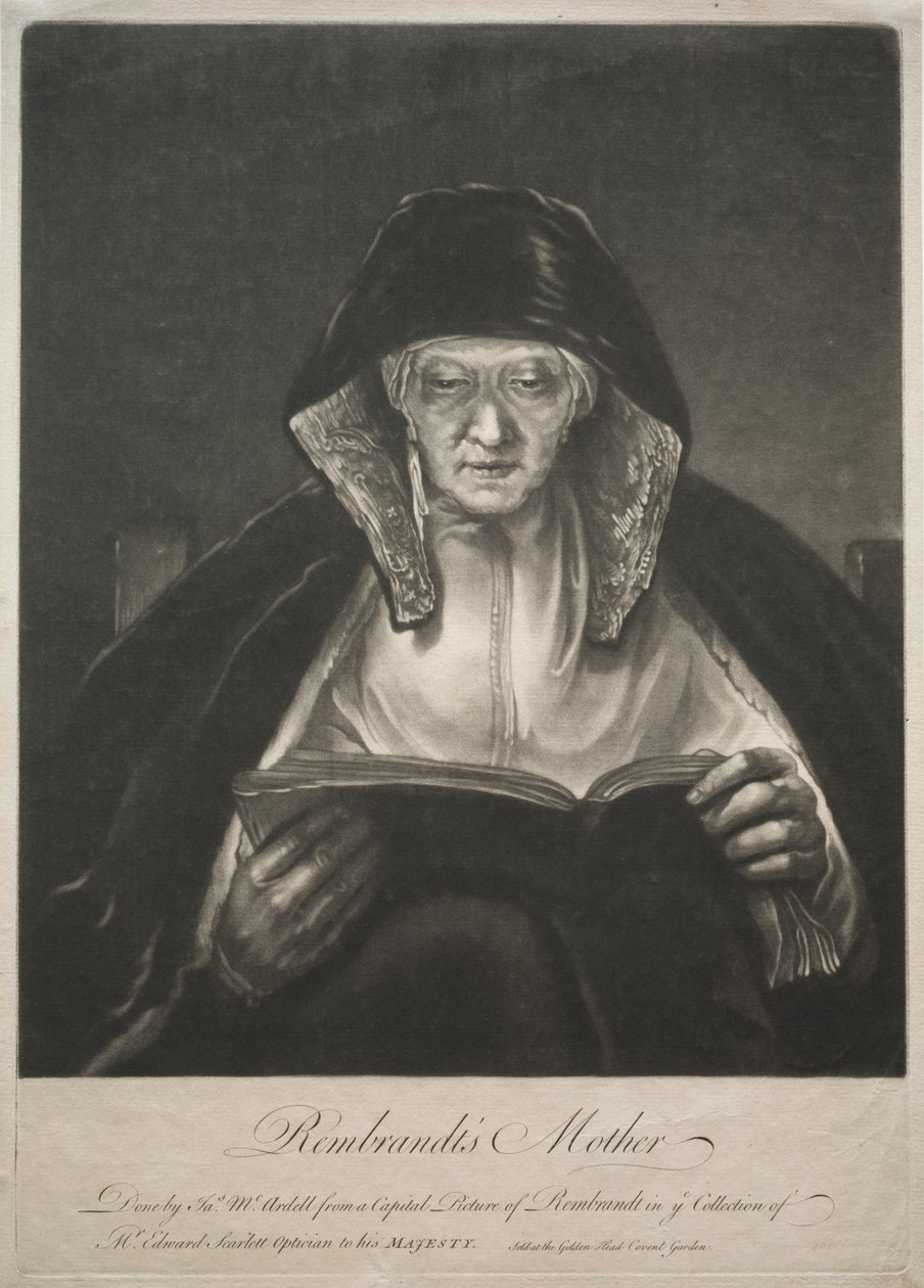 Rembrandts Mutter von James McArdell