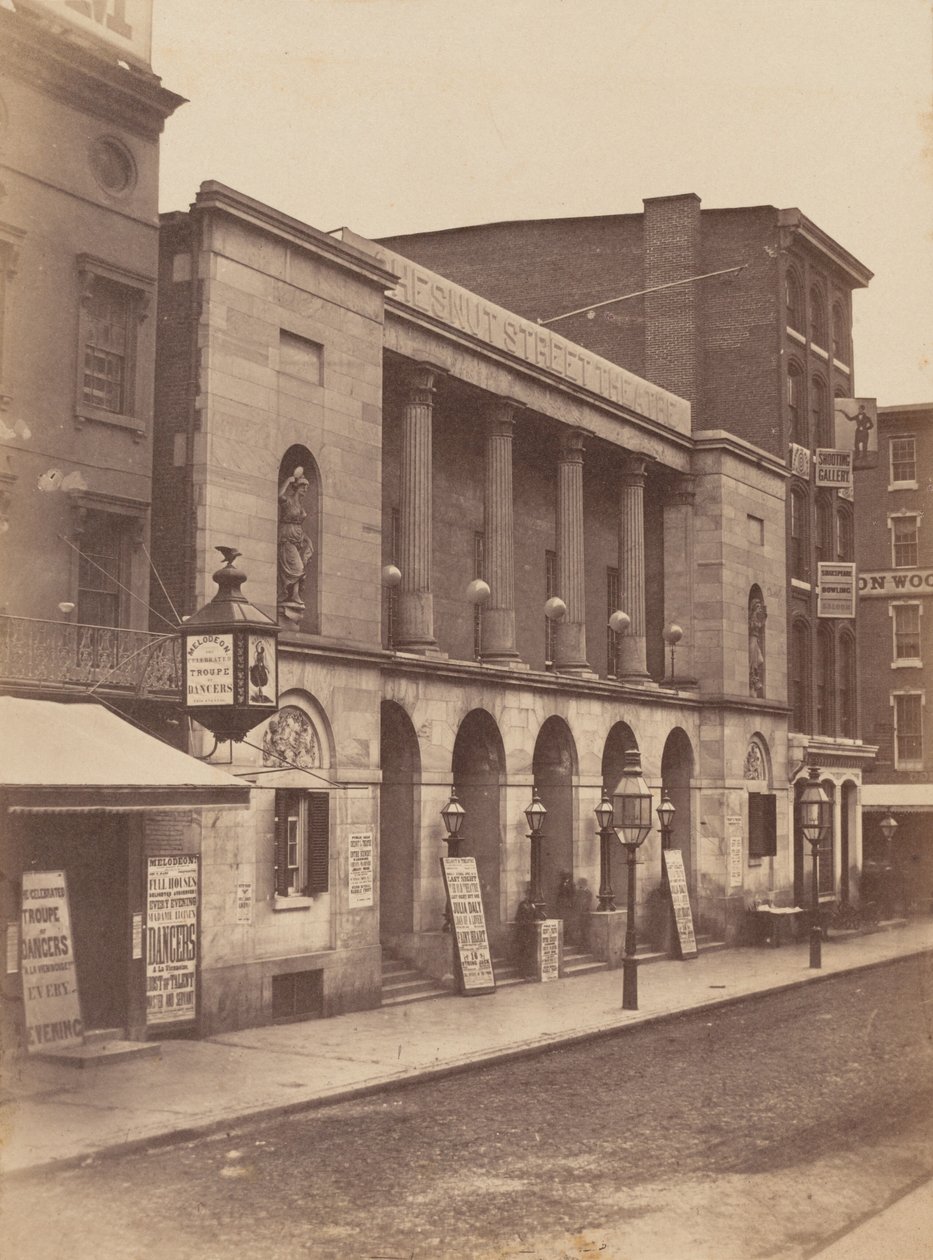 Chesnut Street Theatre, Philadelphia von James McClees