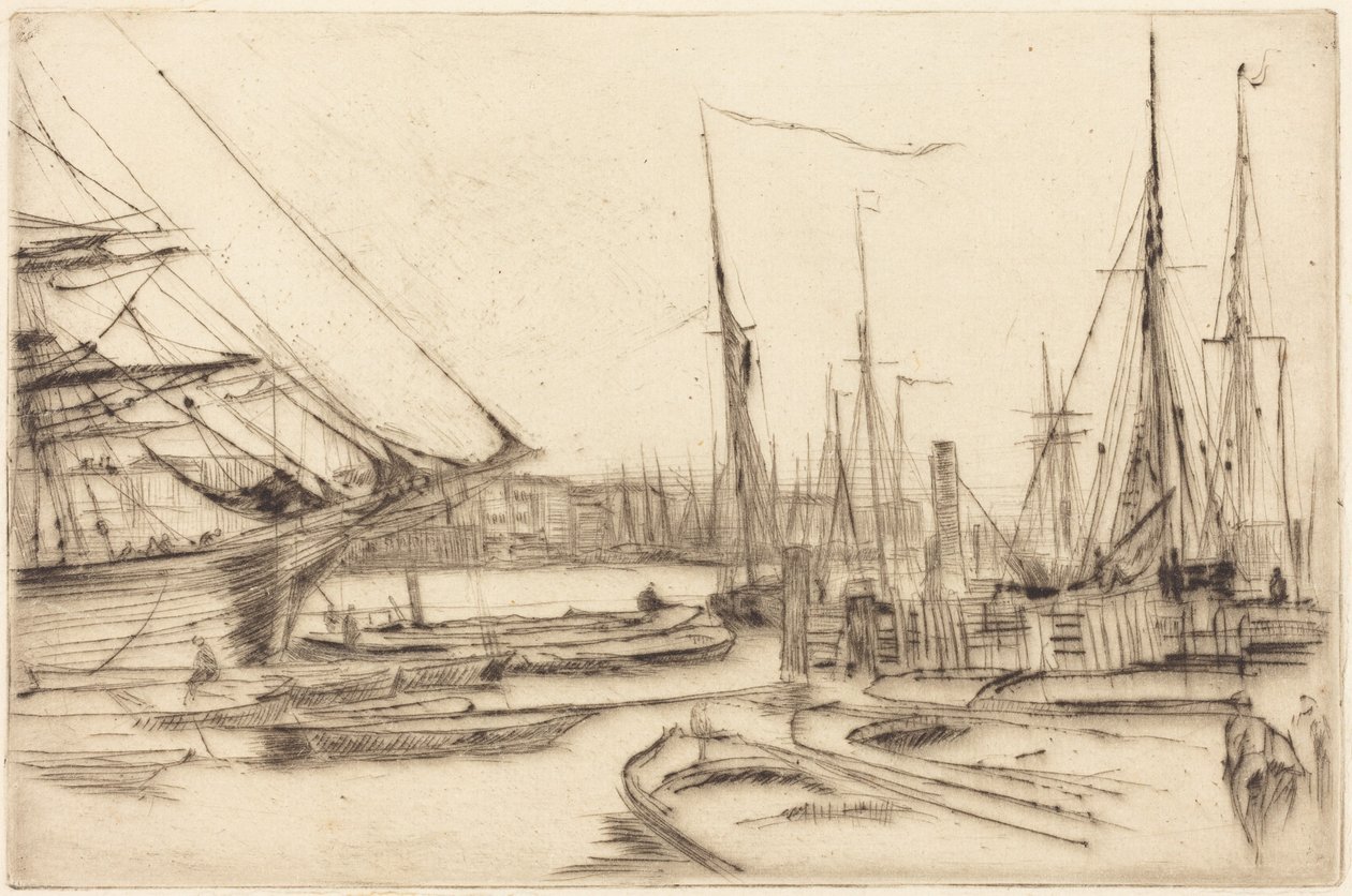 Eine Skizze aus Billingsgate von James McNeill Whistler