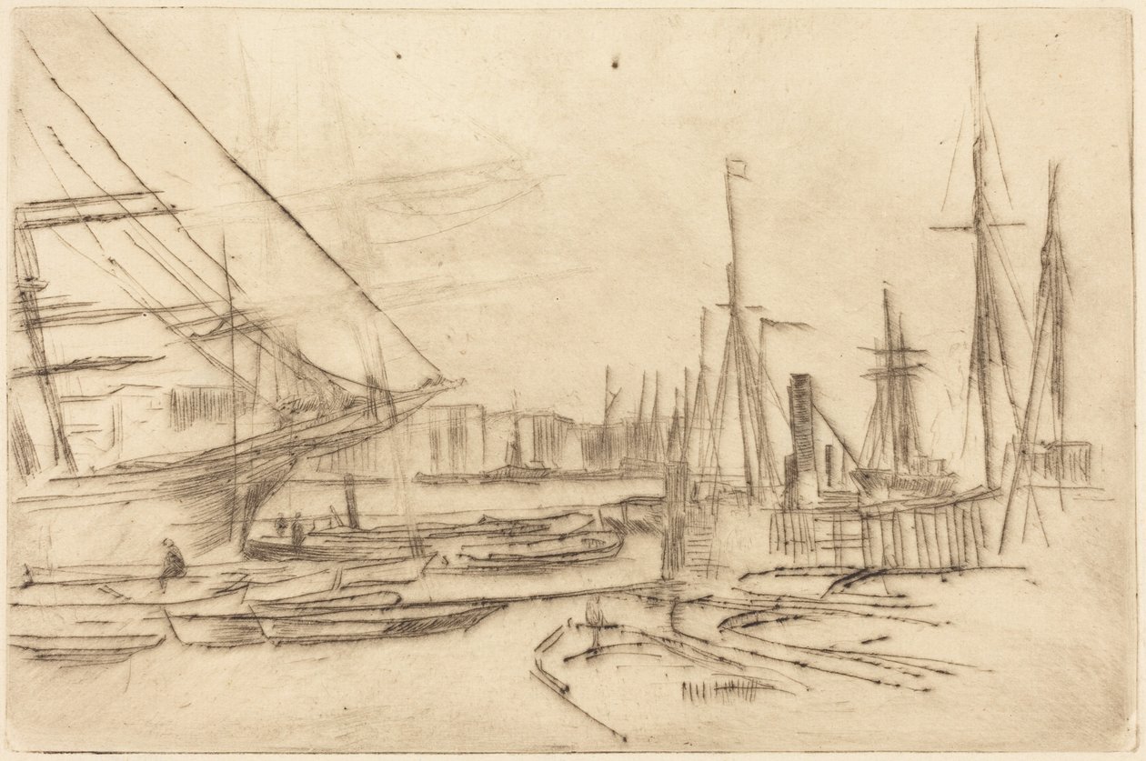 Eine Skizze aus Billingsgate von James McNeill Whistler