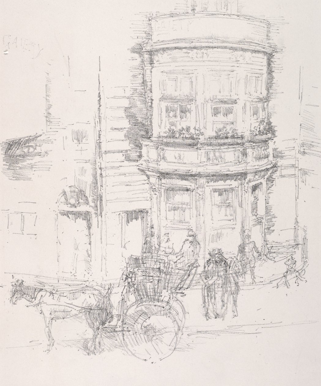 Rückseite des Gaiety Theaters von James McNeill Whistler