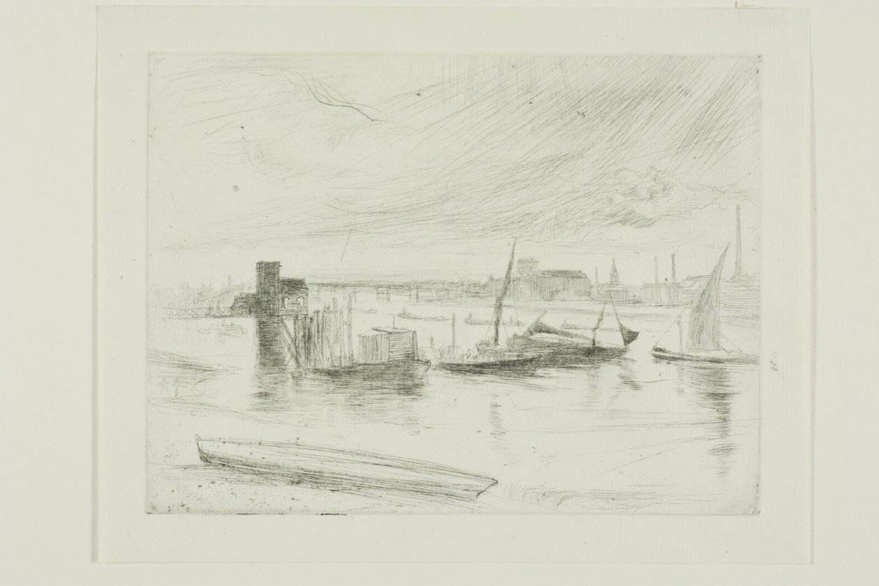Battersea Morgendämmerung (Cadogan Pier) von James Abbott McNeill Whistler