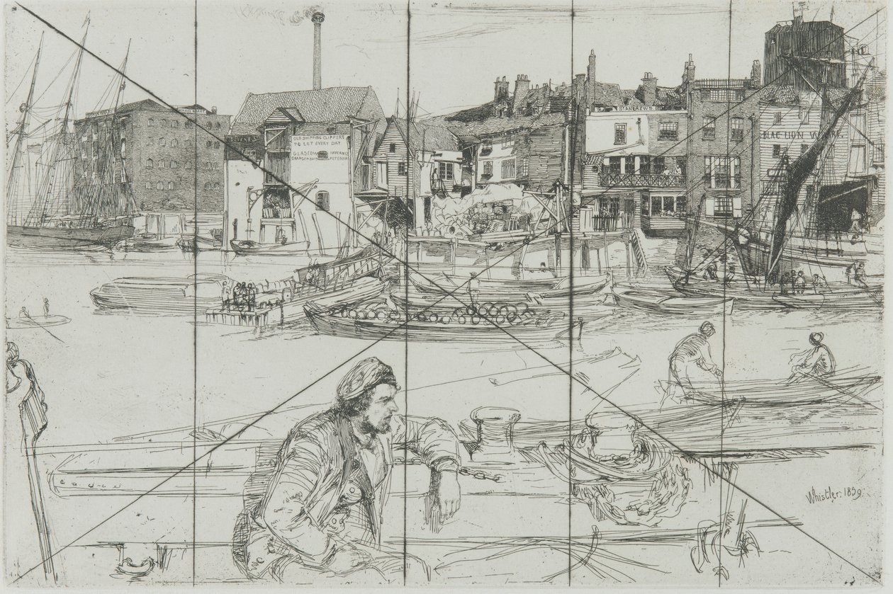 Black Lion Wharf von James Abbott McNeill Whistler