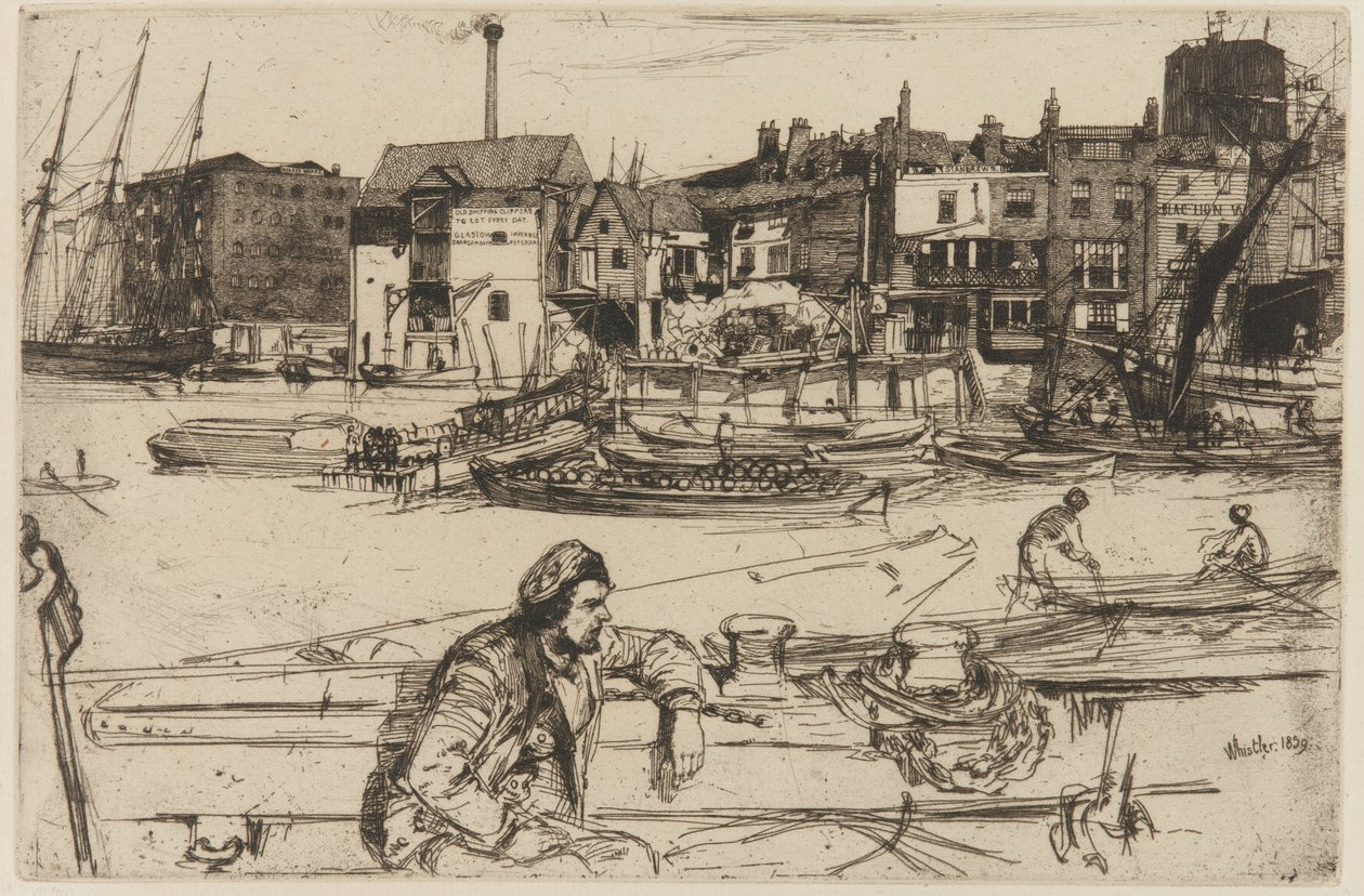 Black Lion Wharf von James Abbott McNeill Whistler
