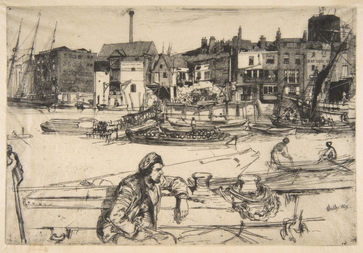 Black Lion Wharf von James McNeill Whistler