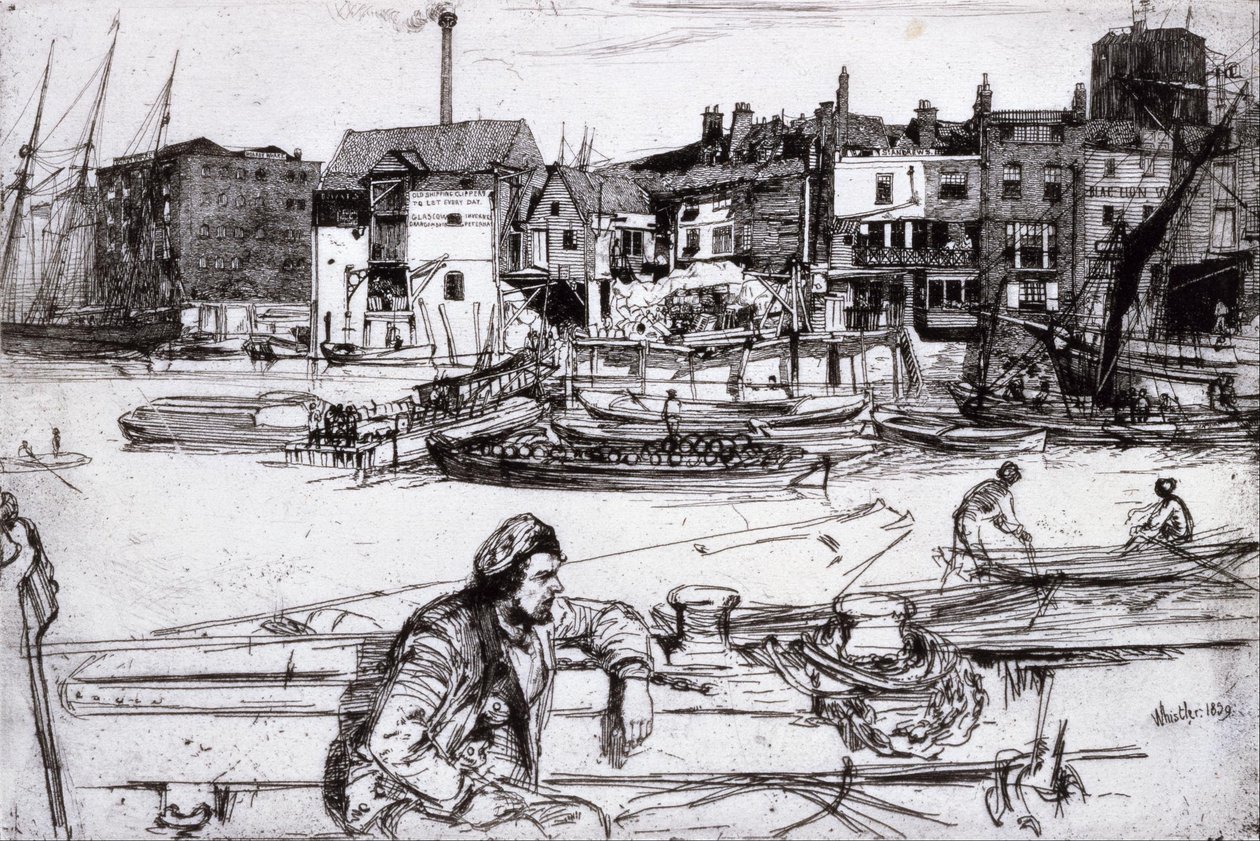 Black Lion Wharf von James McNeill Whistler
