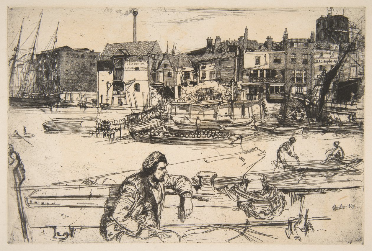 Black Lion Wharf von James McNeill Whistler
