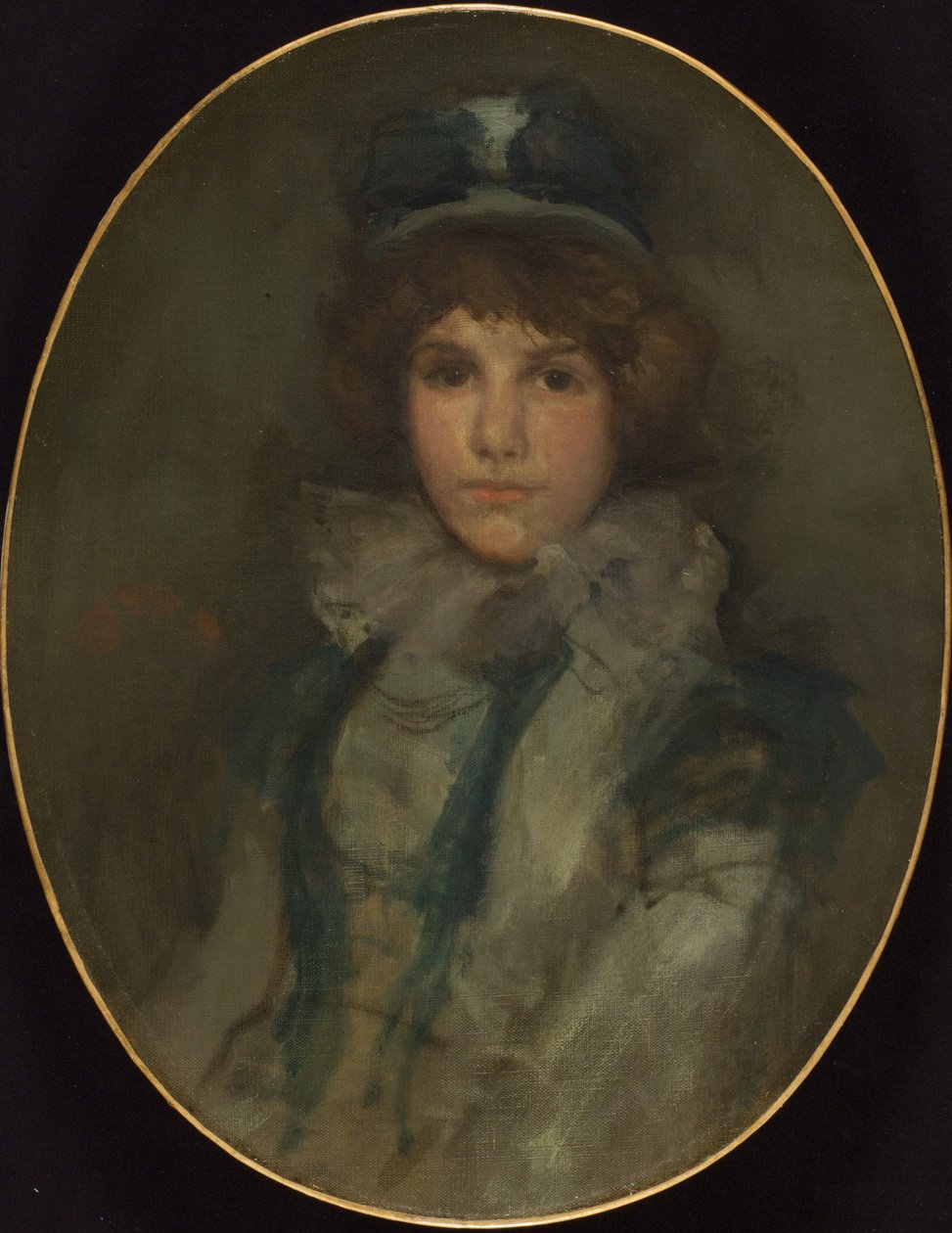 Blau und Koralle: Der kleine blaue Hut von James McNeill Whistler