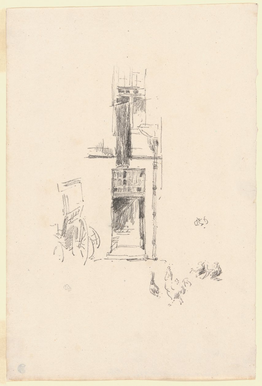 Hähne und Hennen, Hôtel Colbert von James McNeill Whistler