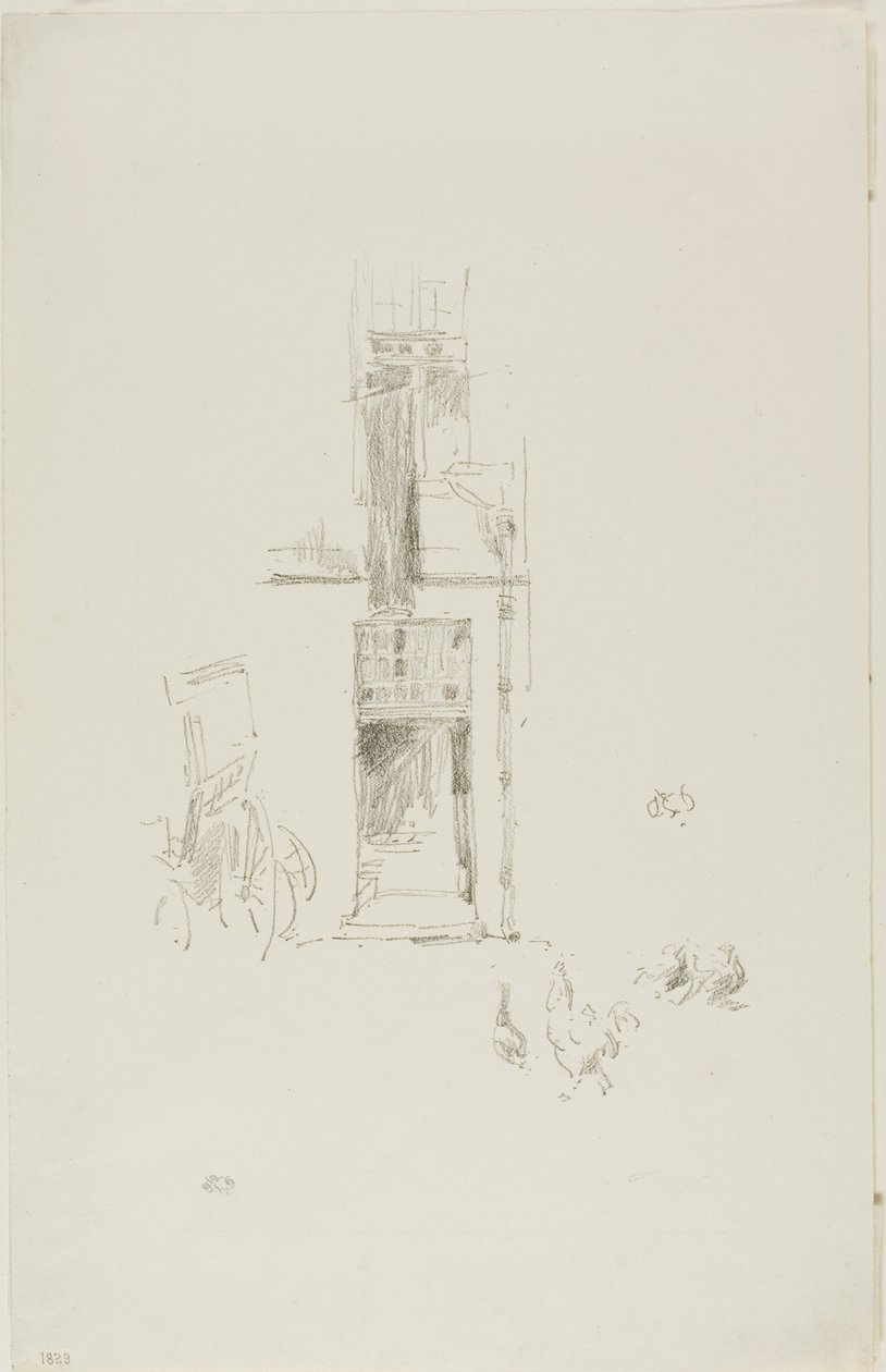Hähne und Hennen, Hôtel Colbert von James McNeill Whistler