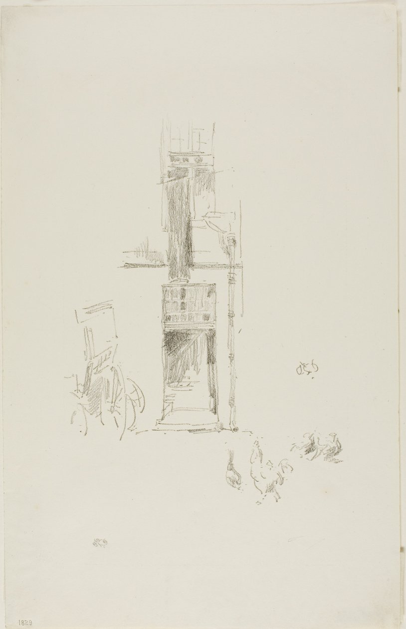 Hähne und Hennen, Hôtel Colbert von James Abbott McNeill Whistler