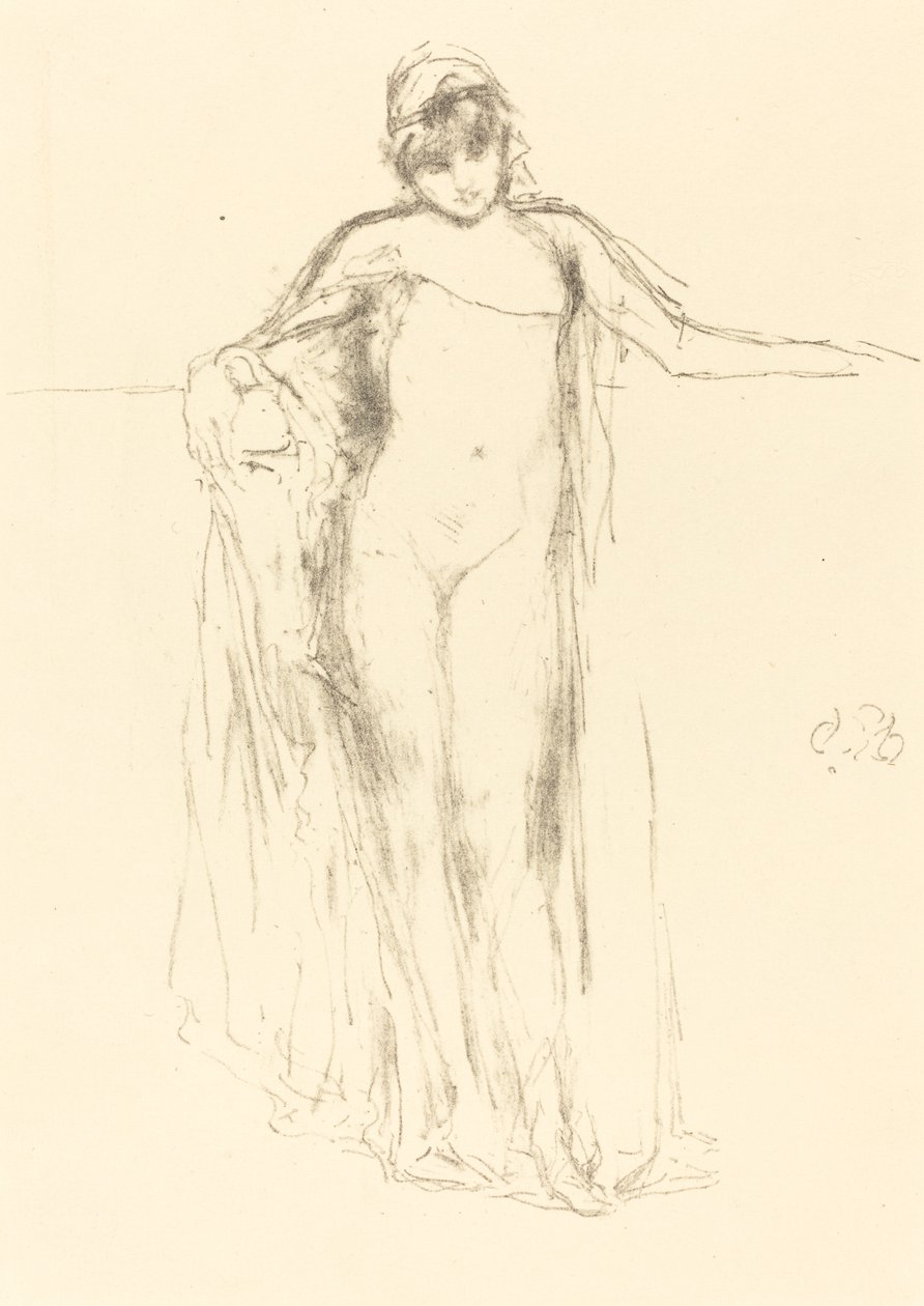 Bekleidetes Modell, stehend von James Abbott McNeill Whistler