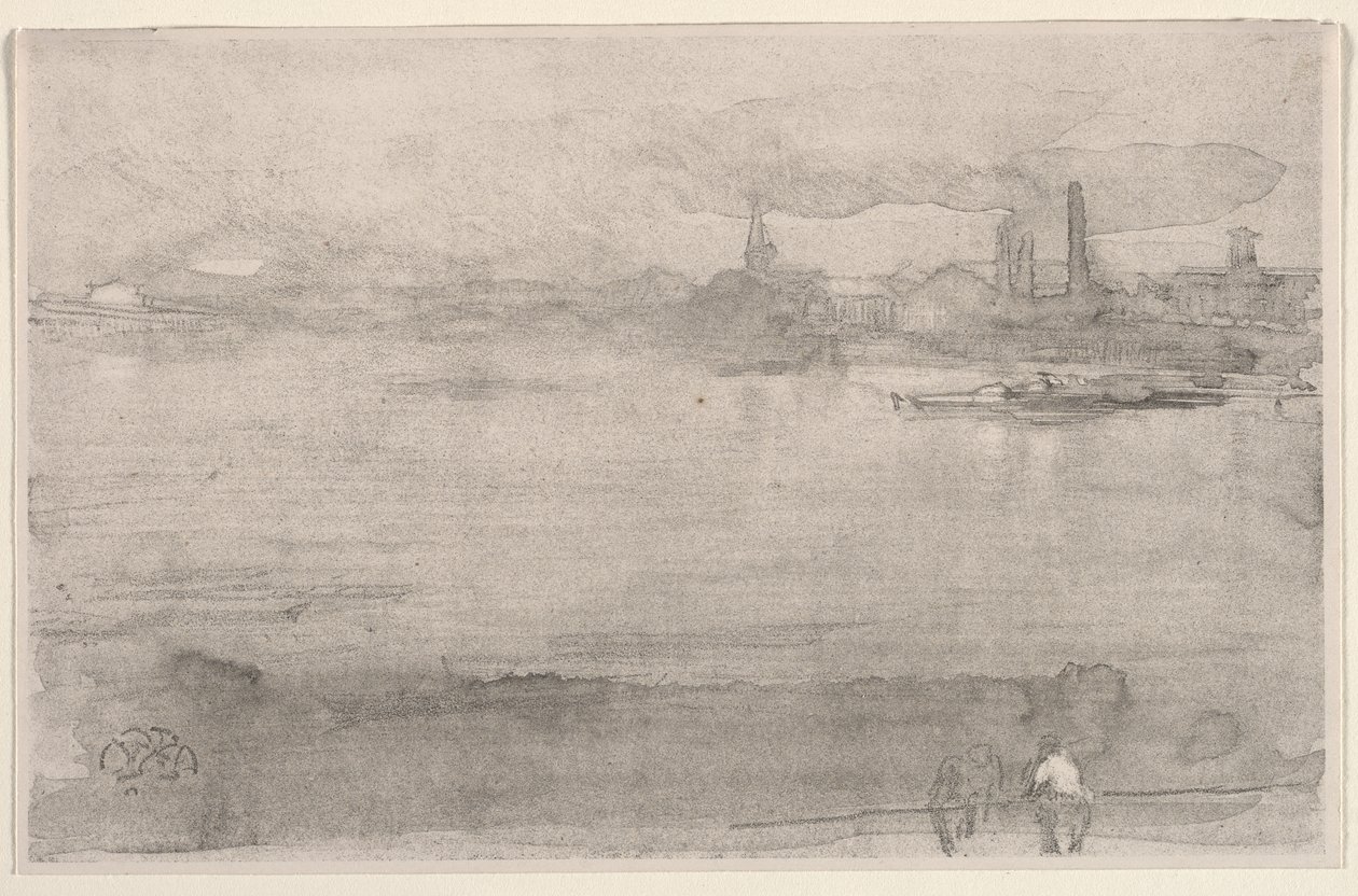 Früher Morgen: Die Themse bei Battersea, London von James McNeill Whistler