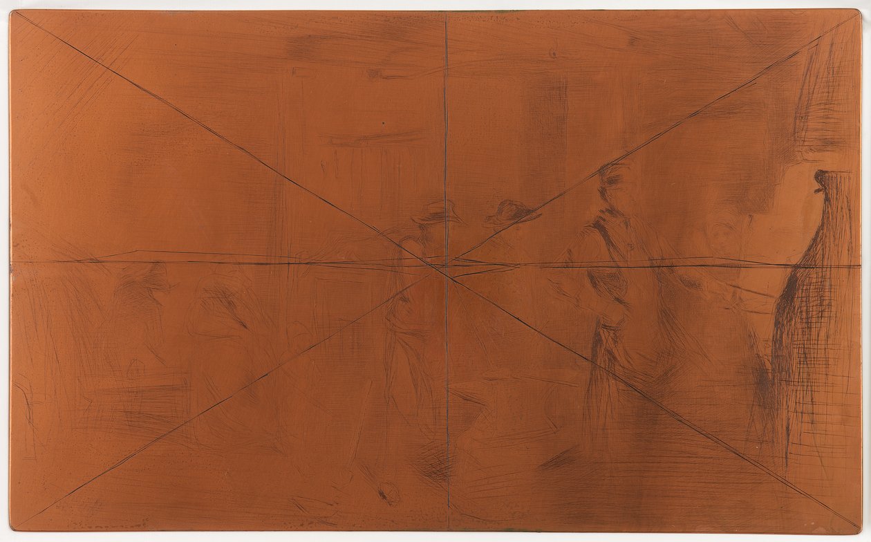 Radierplatte: Die Schmiede von James Abbott McNeill Whistler