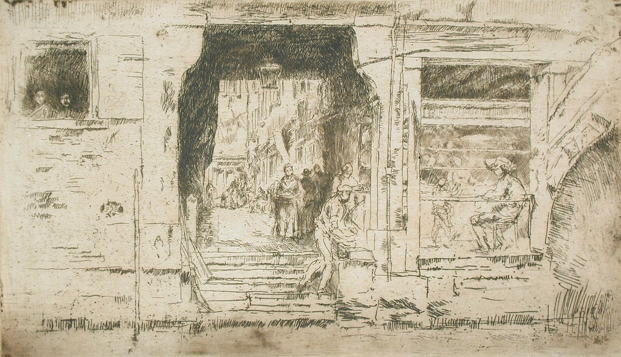 Fischladen, Venedig von James McNeill Whistler