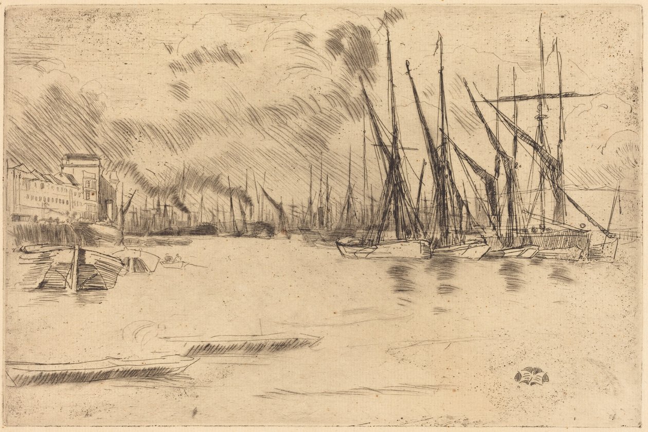 Von Pickle-Herring Stairs von James McNeill Whistler