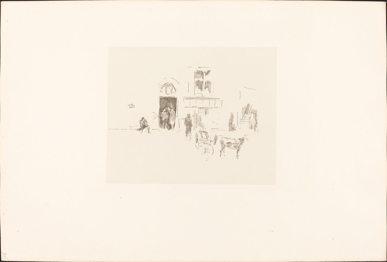 Bühneneingang des Gaiety Theaters von James Abbott McNeill Whistler