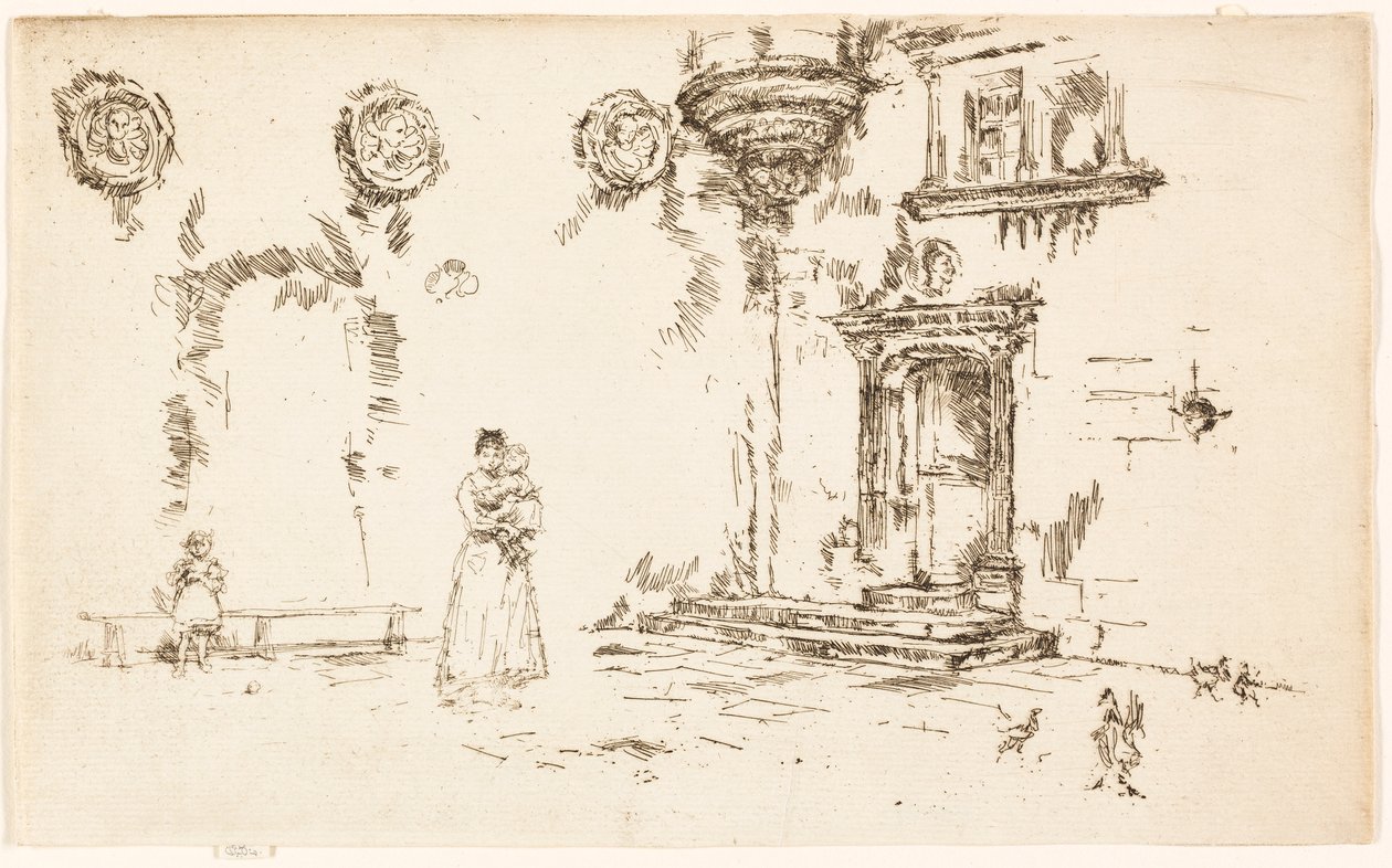 Hôtel Lallemont, Bourges von James McNeill Whistler