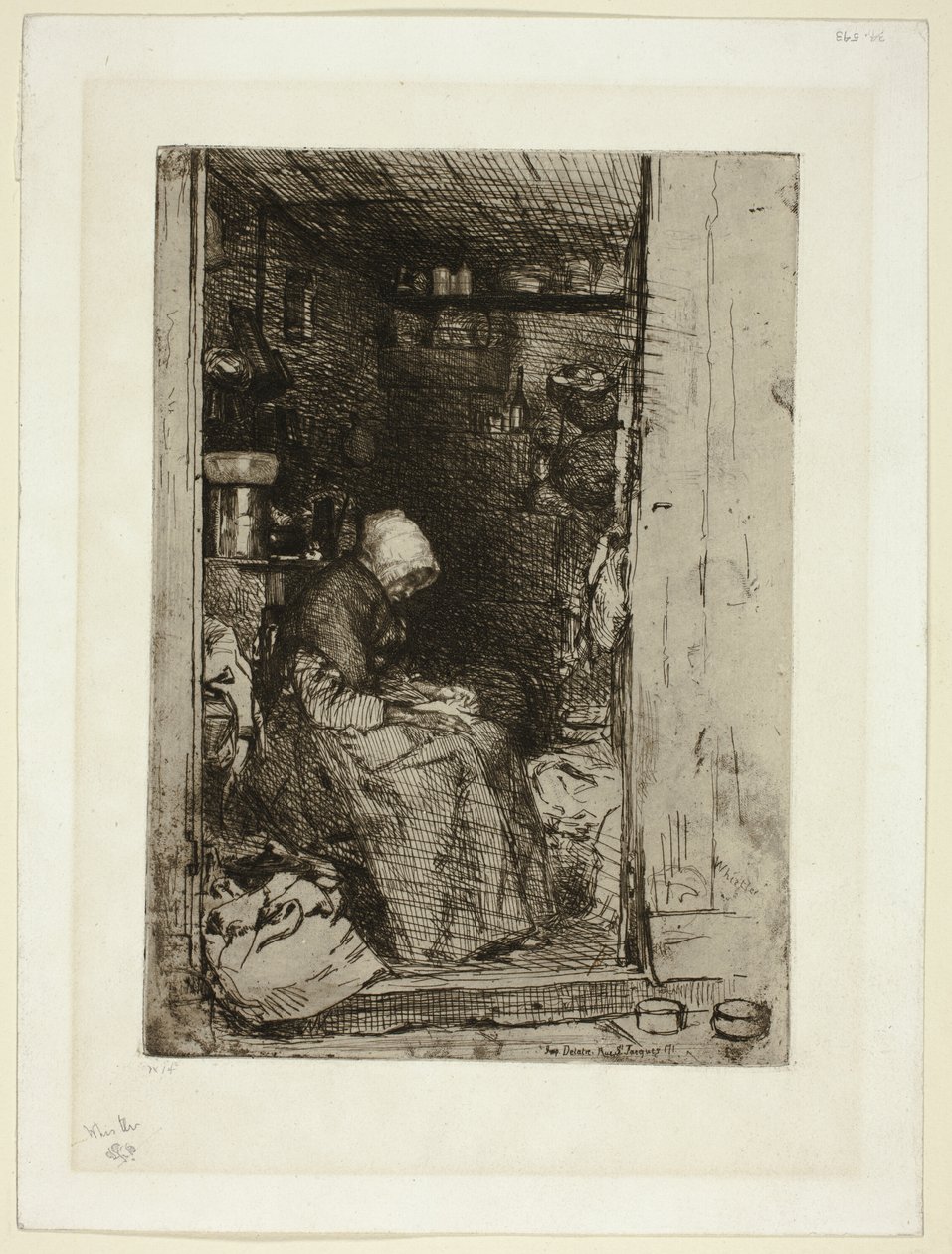 Die Alte mit Lumpen von James Abbott McNeill Whistler