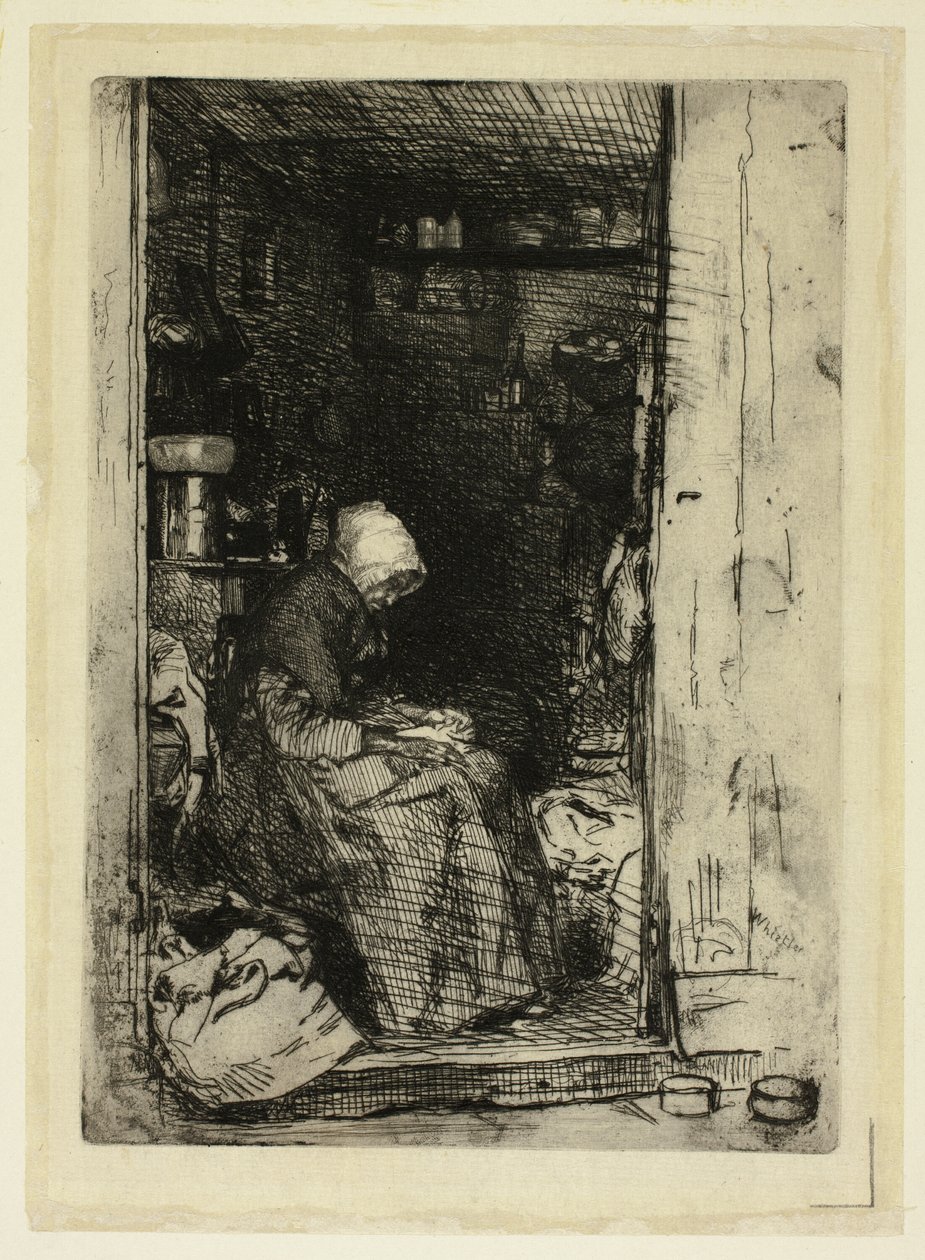 La Vieille aux Loques (Die alte Frau mit Lumpen) von James Abbott McNeill Whistler