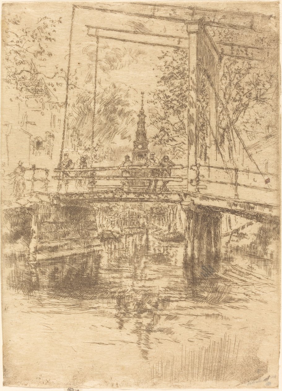 Kleine Zugbrücke, Amsterdam von James Abbott McNeill Whistler