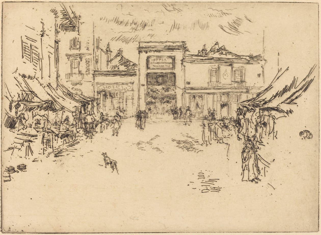 Kleiner Marktplatz, Tours von James McNeill Whistler