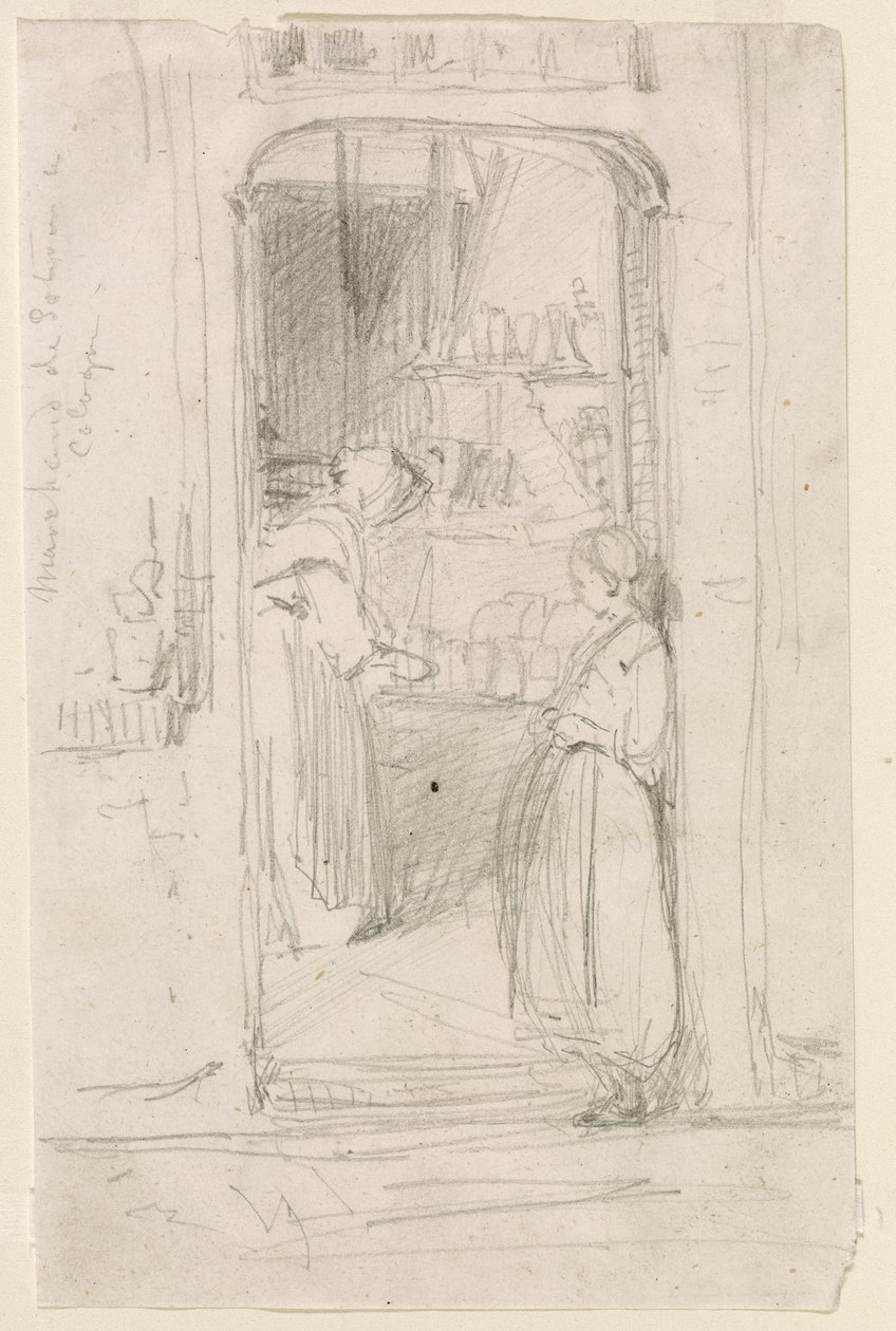 Kürbishändler in Köln von James Abbott McNeill Whistler