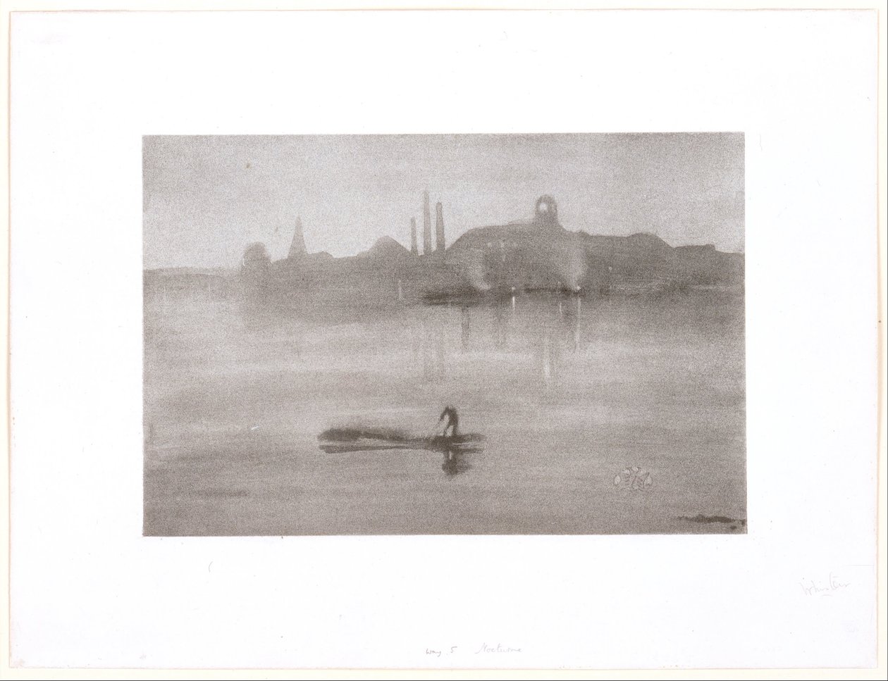 Nocturne: Der Fluss bei Battersea von James McNeill Whistler