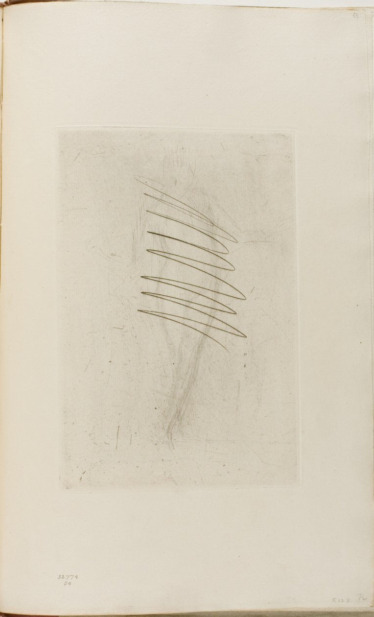 Stehende nackte Frau, Hand in der Hüfte von James Abbott McNeill Whistler
