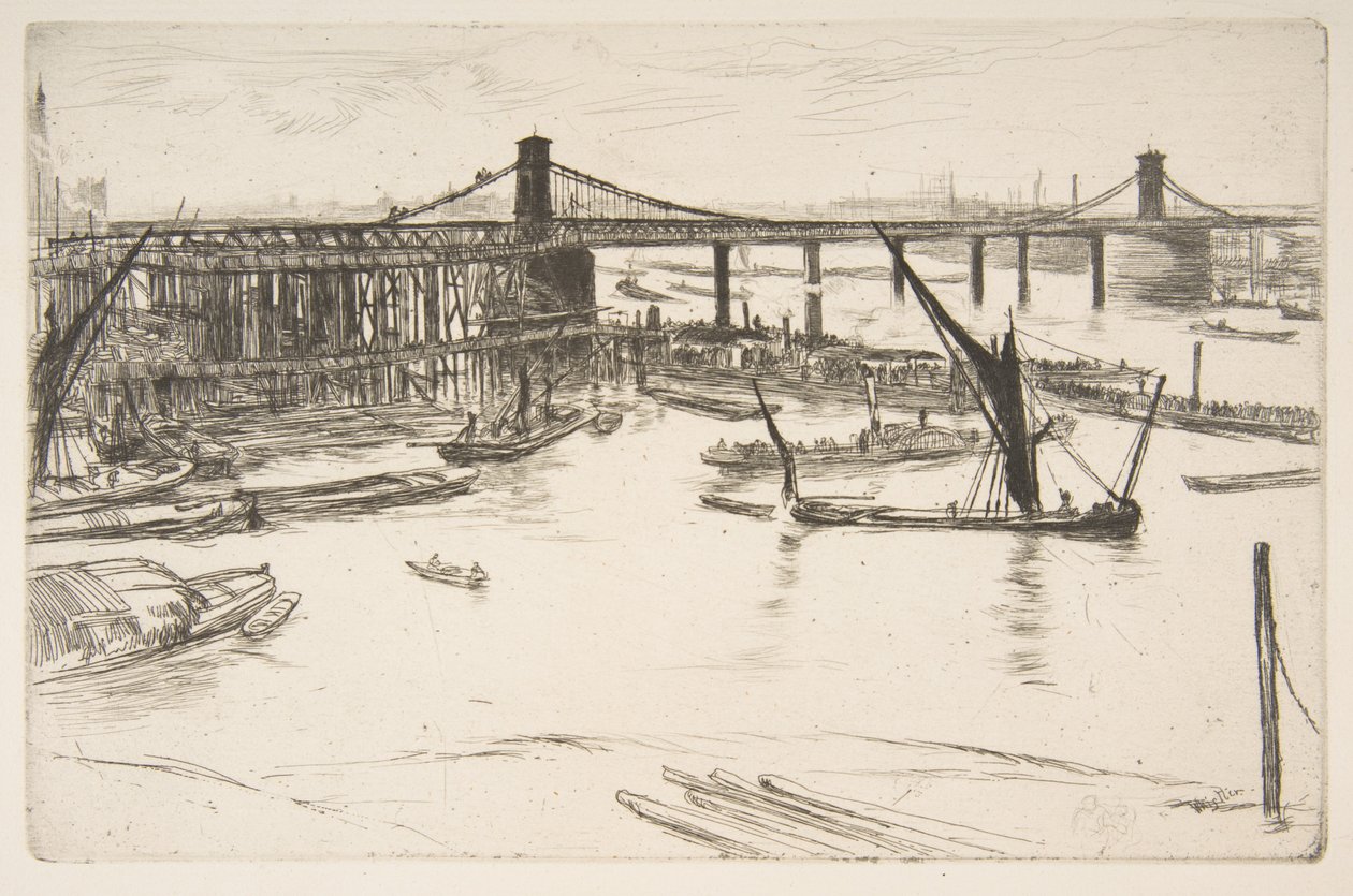 Alte Hungerford Bridge von James McNeill Whistler