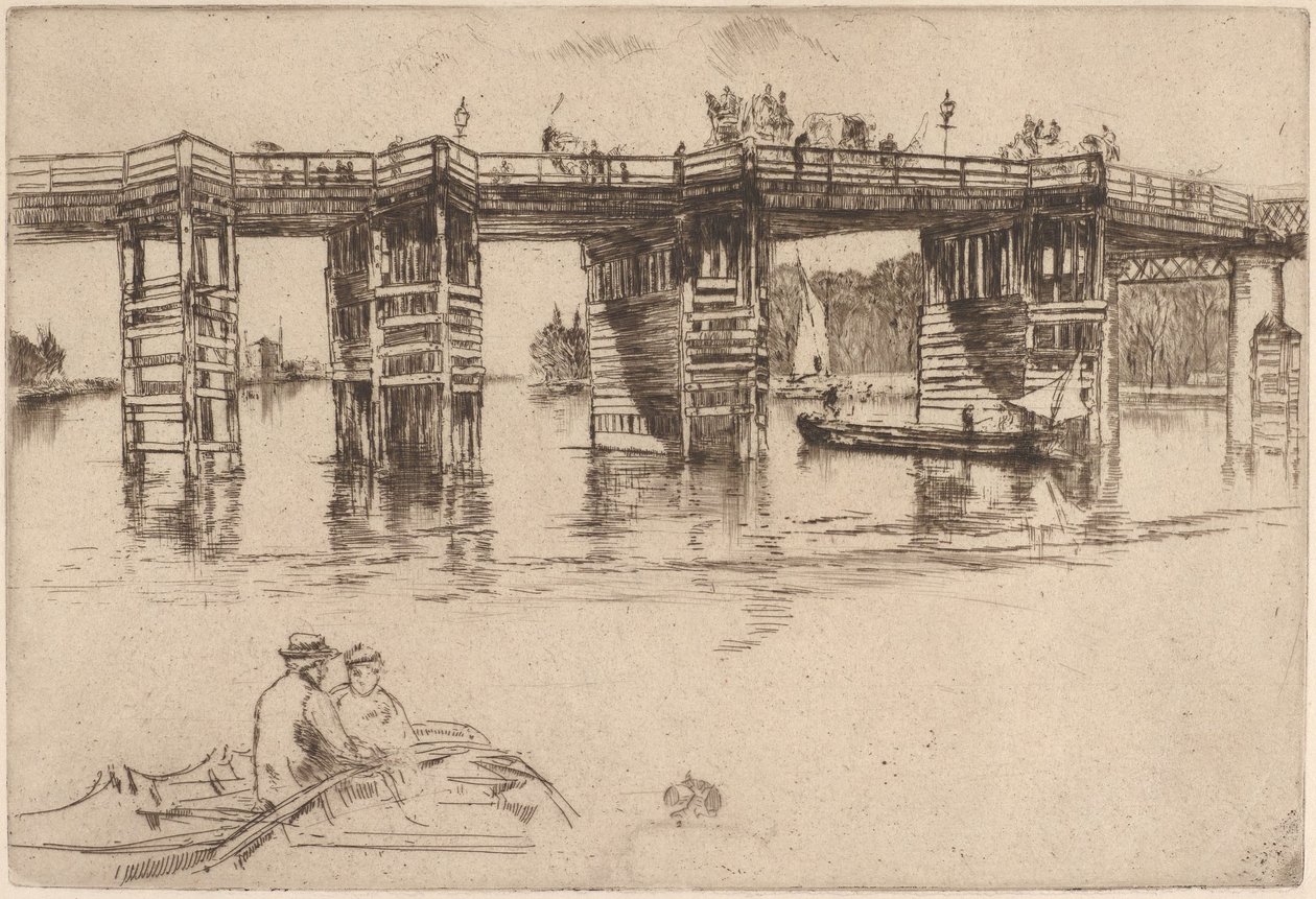 Alte Putney Bridge von James McNeill Whistler