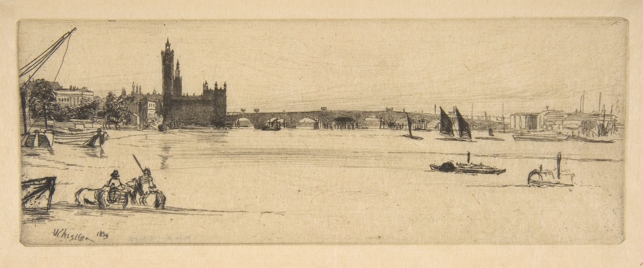Alte Westminster-Brücke von James McNeill Whistler
