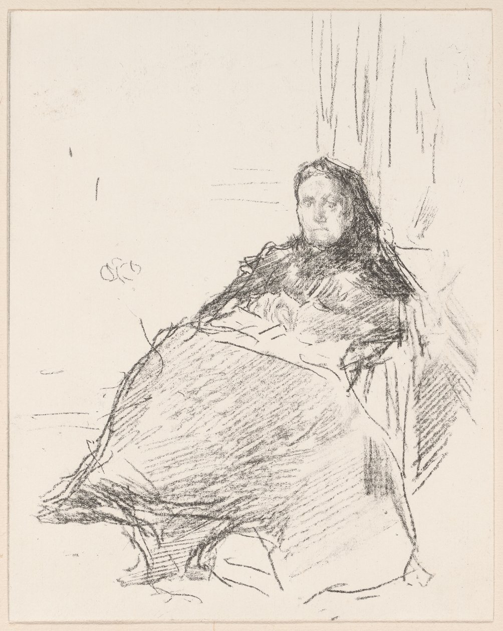 Porträtstudie: Mrs. Philip, Nr. 2 von James Abbott McNeill Whistler