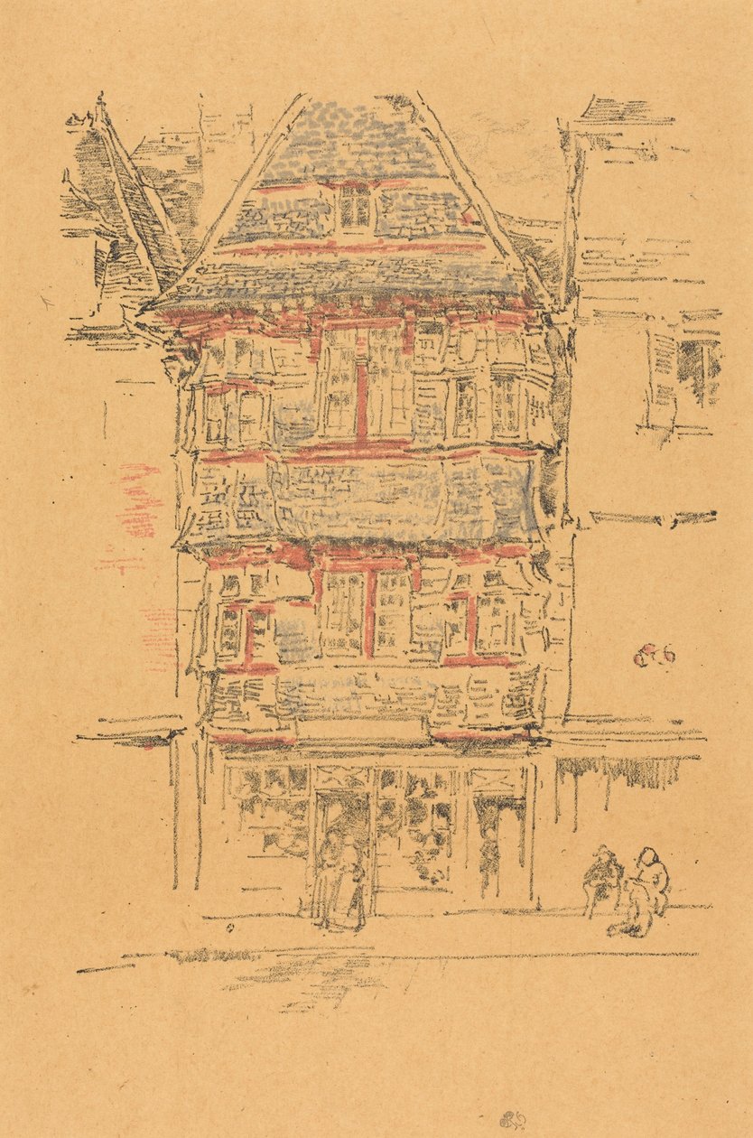 Rotes Haus, Paimpol von James McNeill Whistler