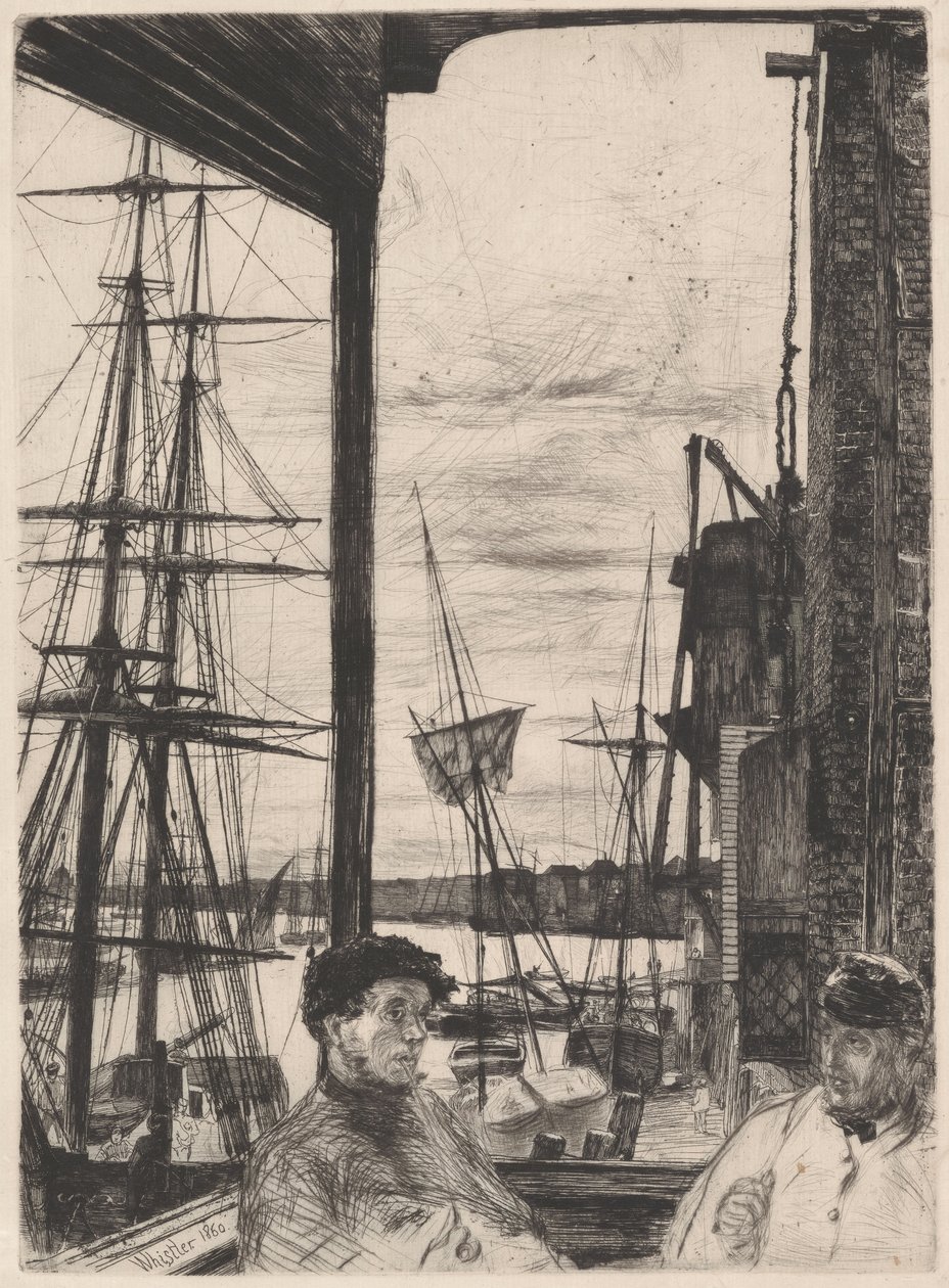 Rotherhithe K. 66 III aus "The Thames Set" von James McNeill Whistler
