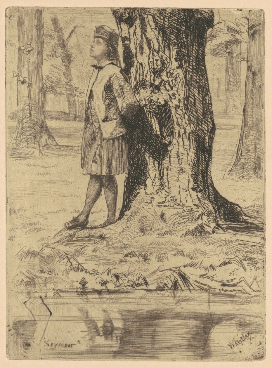 Seymour steht unter einem Baum von James McNeill Whistler