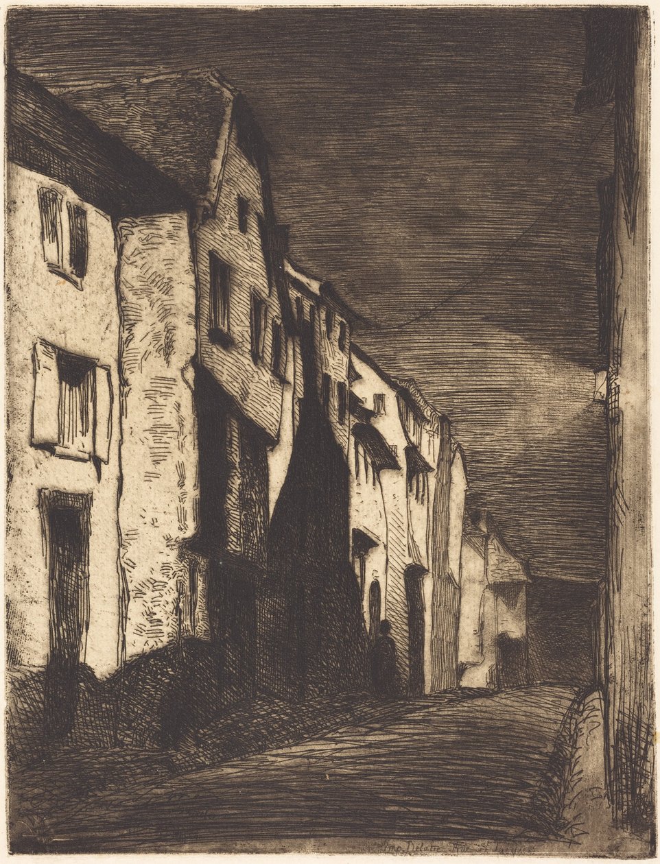 Straße in Saverne von James McNeill Whistler