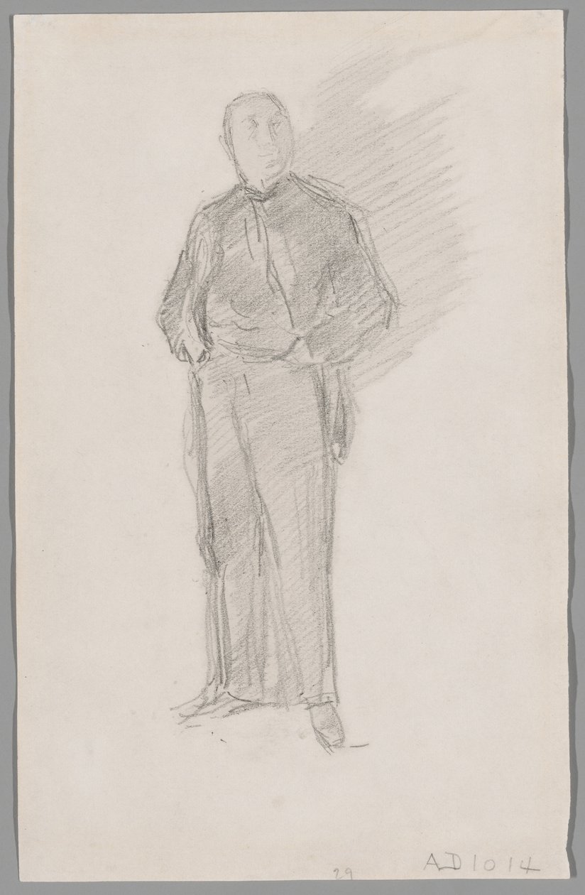 Studie für das Porträt von Thomas Way von James McNeill Whistler