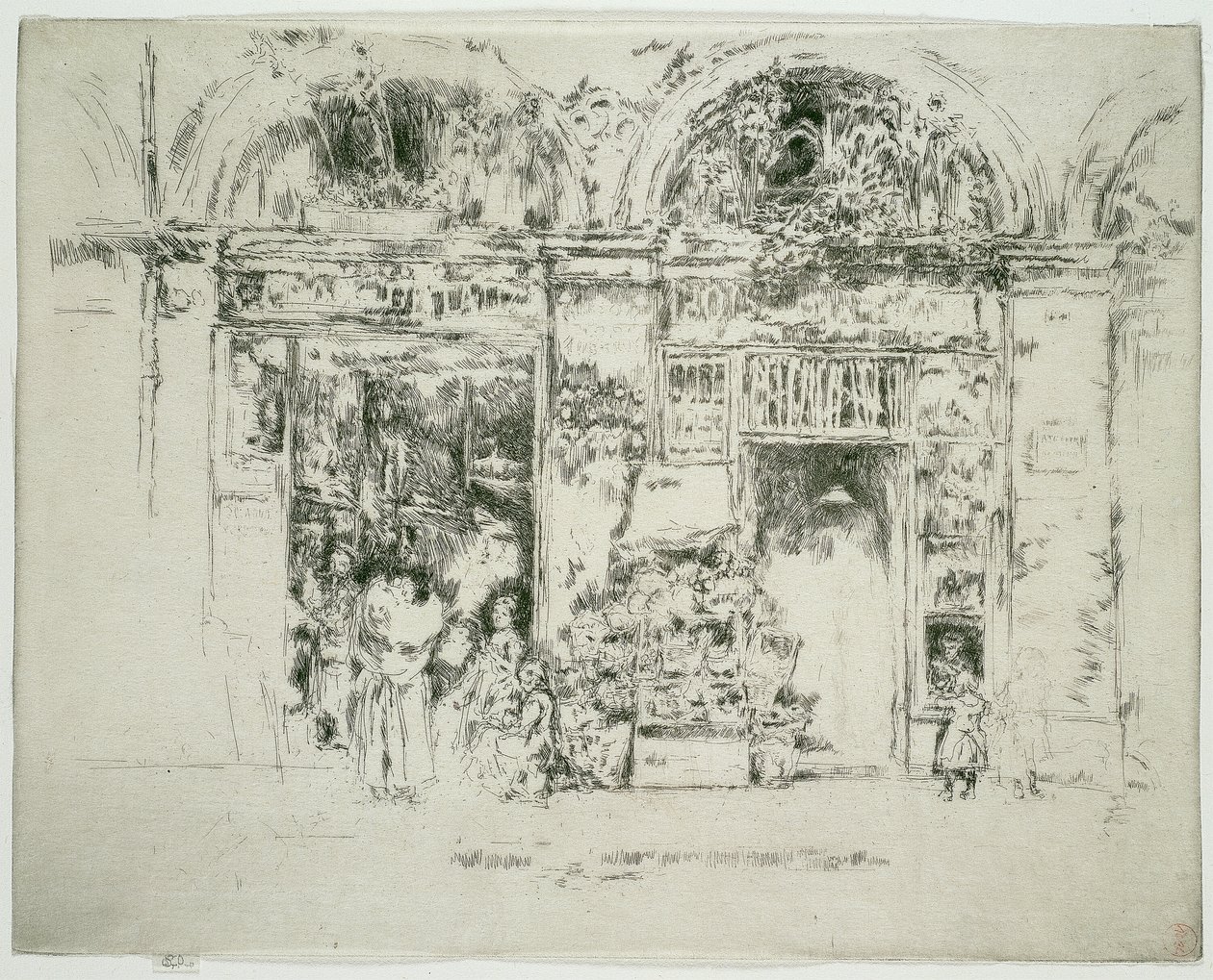 Sonnenblumen, Marché St Germain, Paris von James Abbott McNeill Whistler