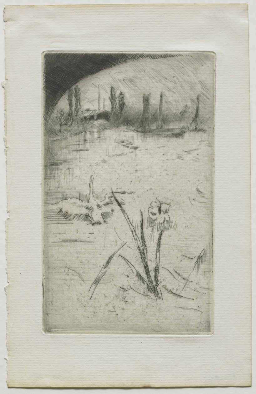 Schwan und Iris von James McNeill Whistler