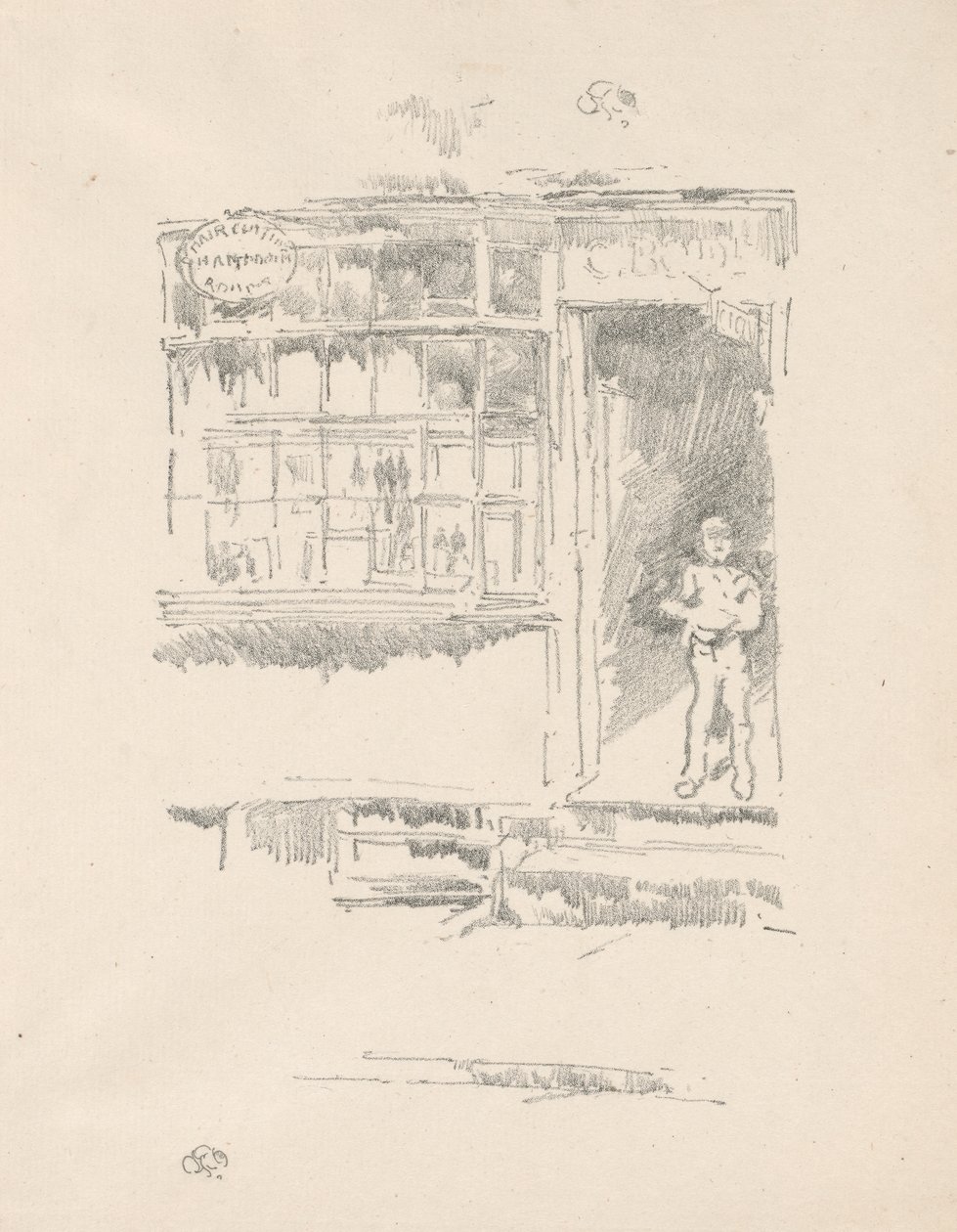 Der Friseursalon in den Stallungen von James McNeill Whistler