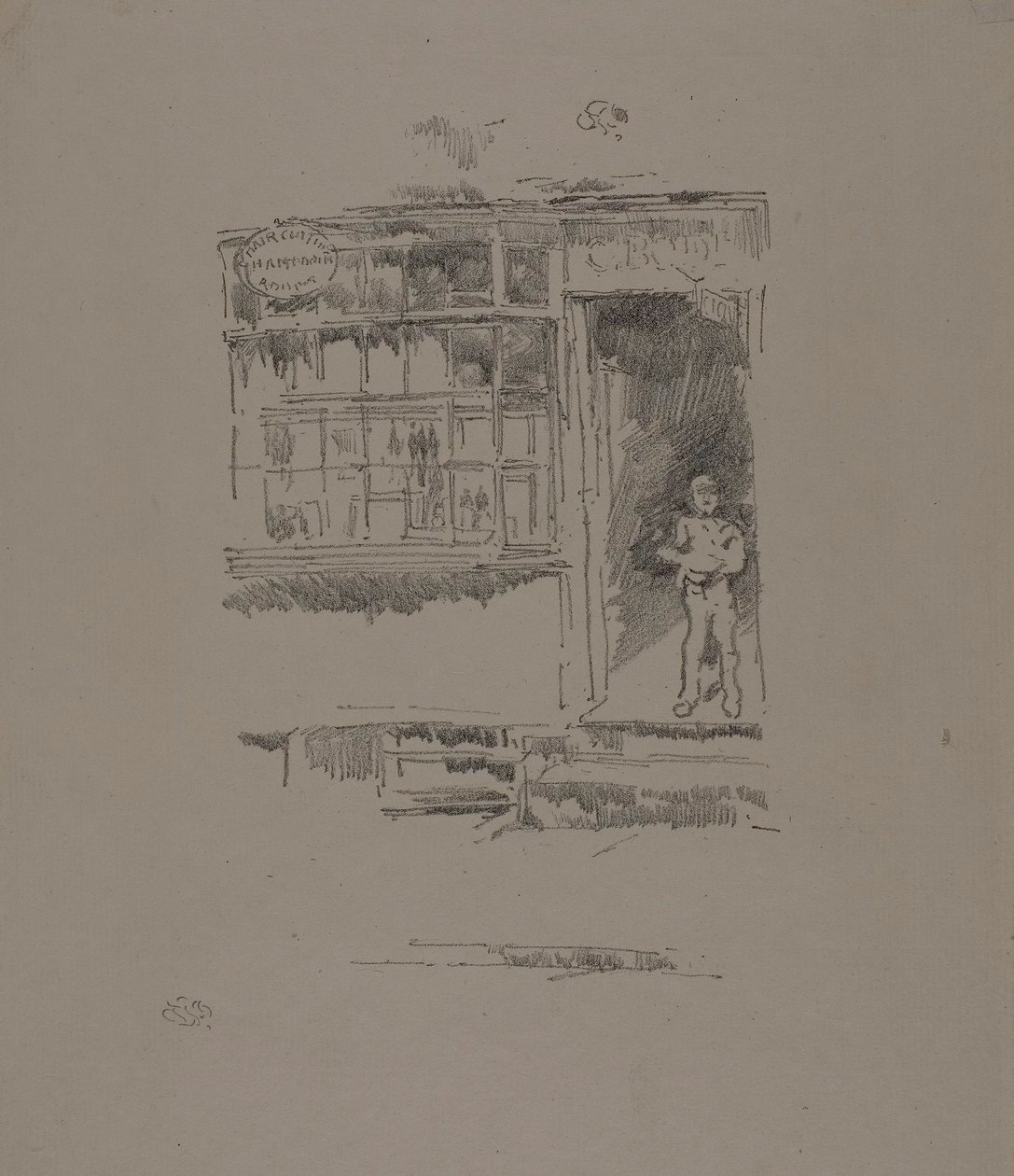 Der Friseurladen in den Stallungen von James McNeill Whistler