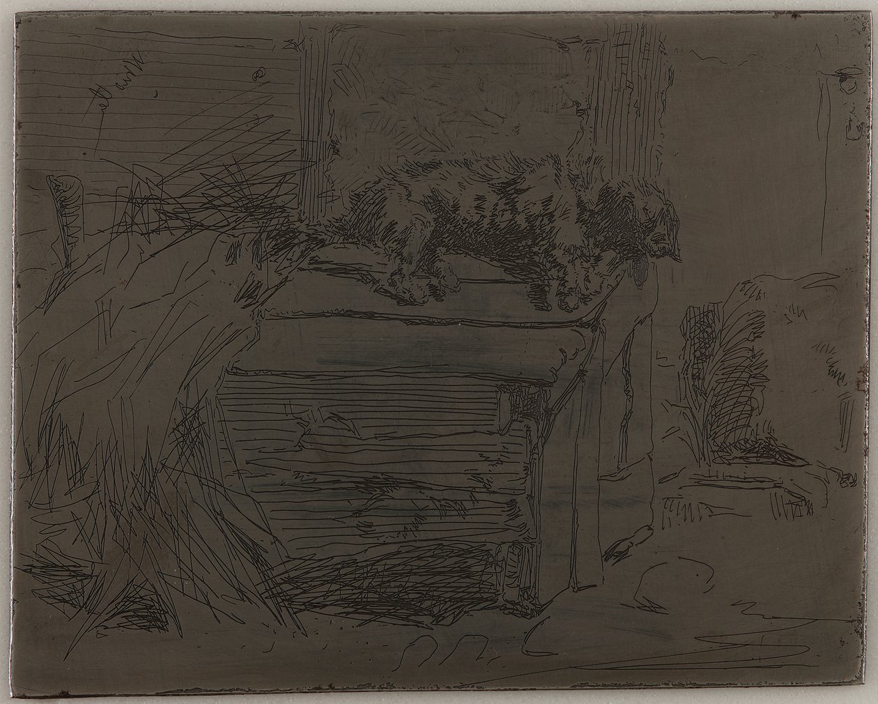 Der Hund auf der Hundehütte von James Abbott McNeill Whistler