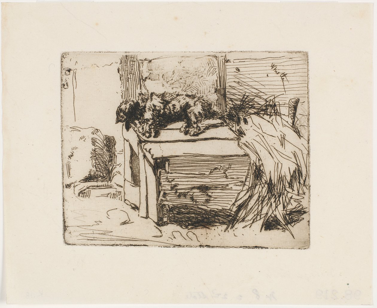 Der Hund auf der Hundehütte von James Abbott McNeill Whistler