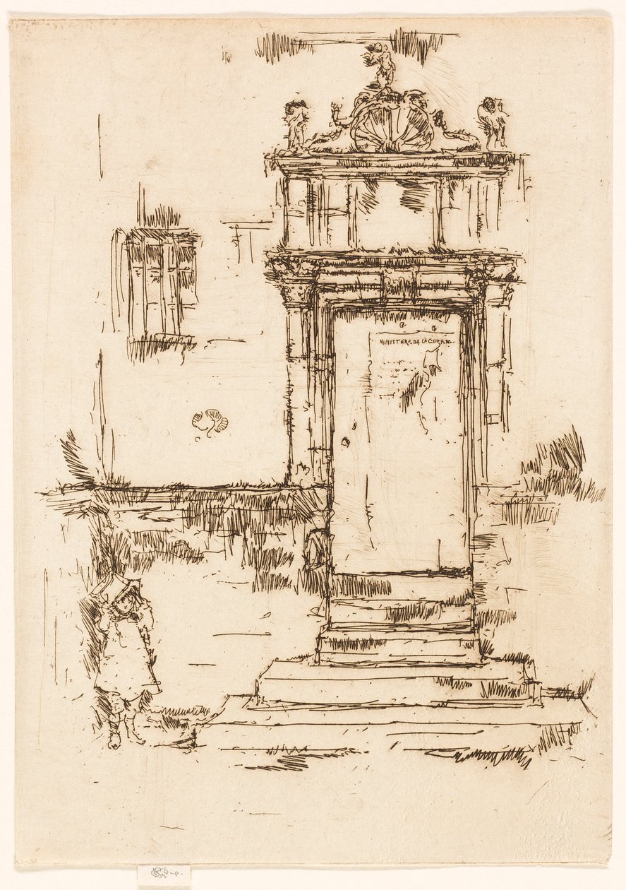 Die Tür der Kapelle, Montrésor von James McNeill Whistler