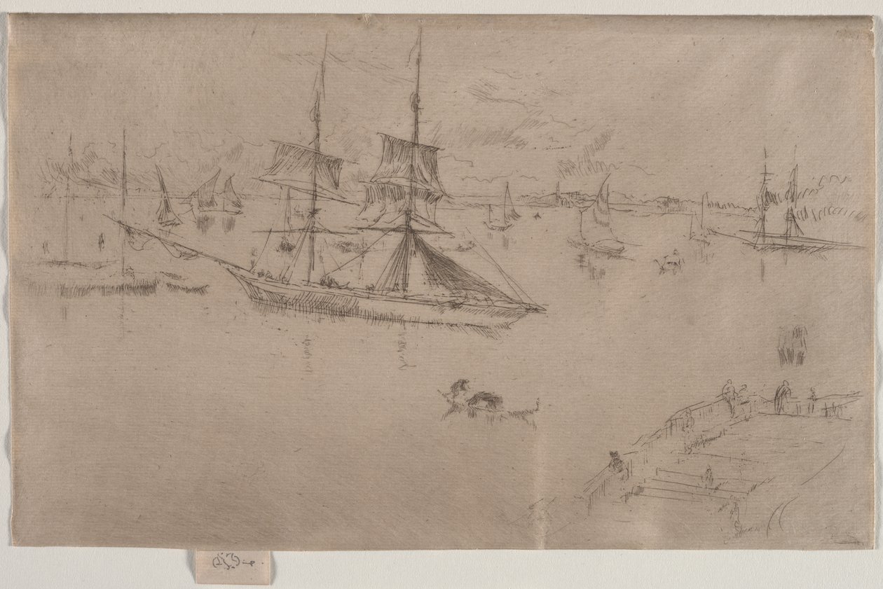 Die Lagune, Mittag von James McNeill Whistler