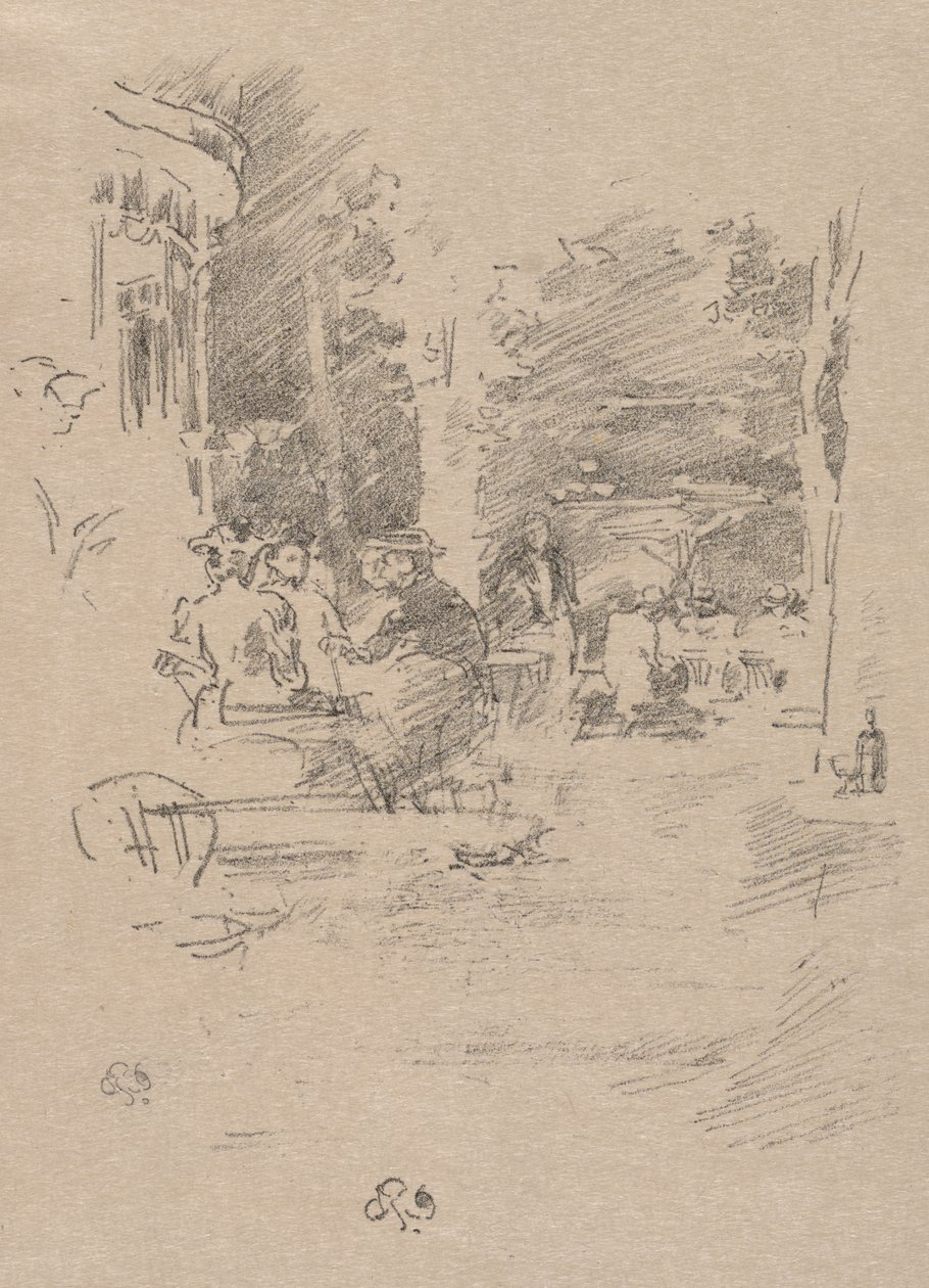 Das kleine Café im Bois von James McNeill Whistler